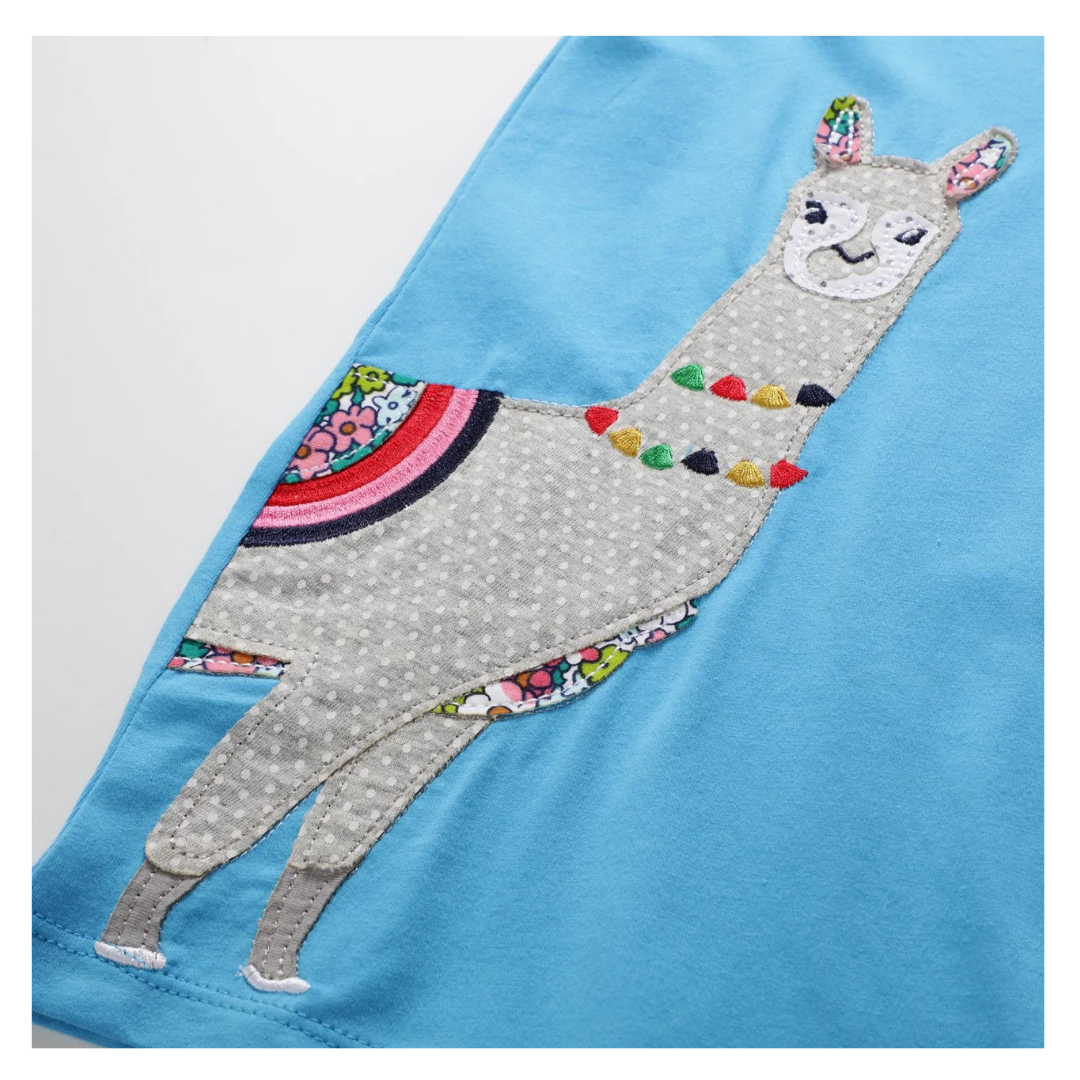 Vestido Manga Corta Niña Sirena Celeste Jump Kids-3