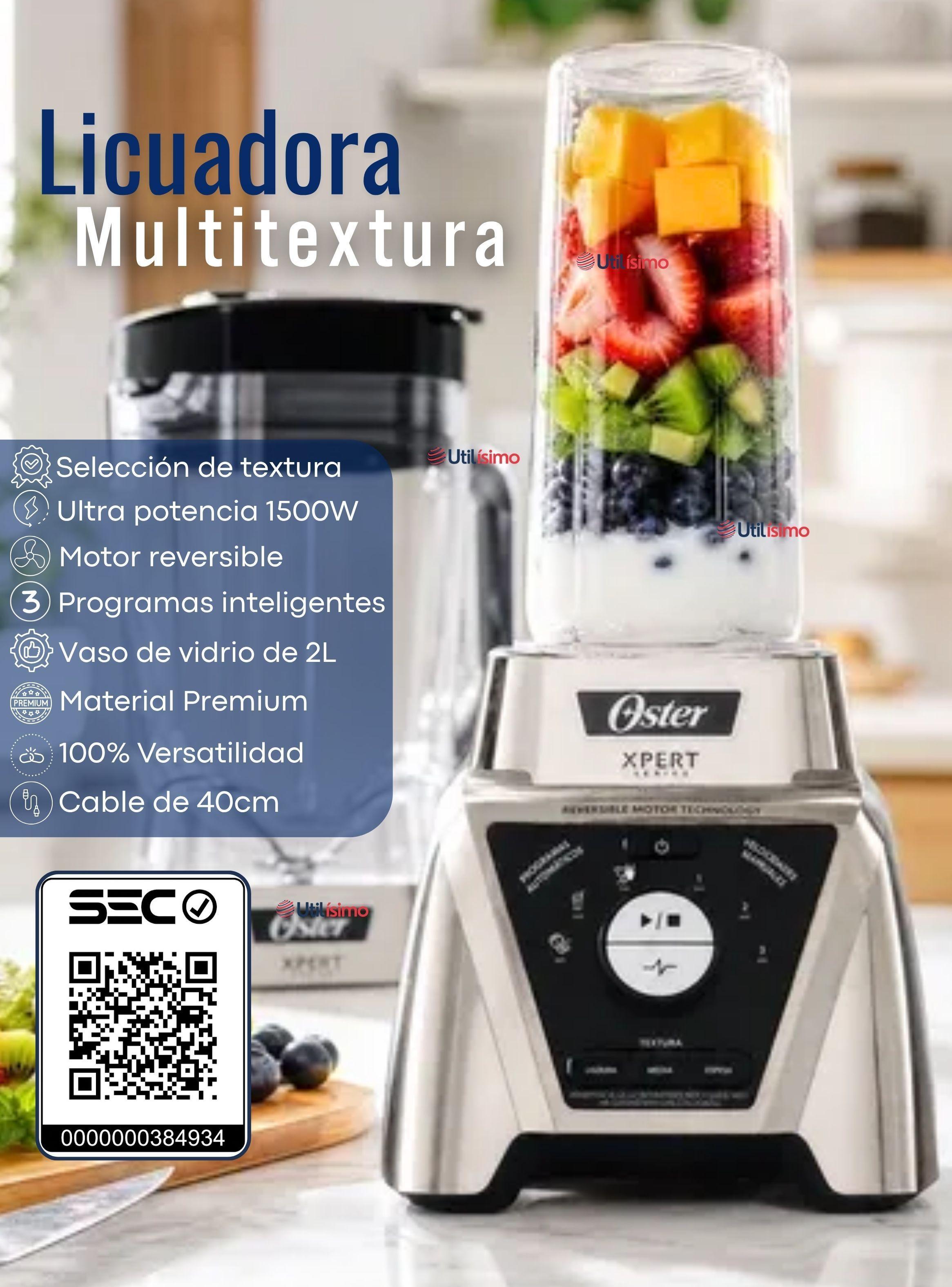 Licuadora Xpert Series™ niquelada con control de textura y Blend N Go BLST3BCPG-3
