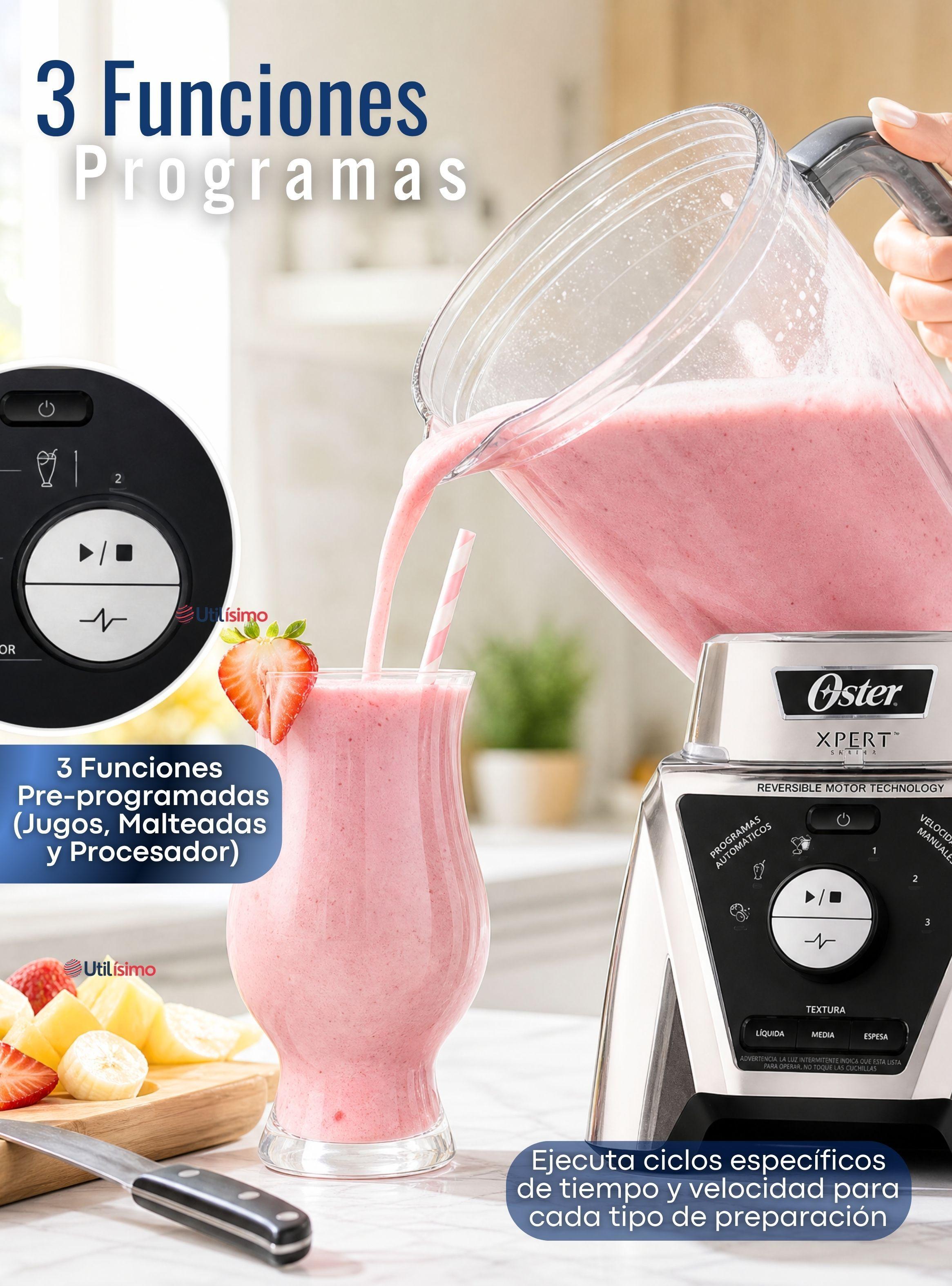 Licuadora Xpert Series™ niquelada con control de textura y Blend N Go BLST3BCPG-5