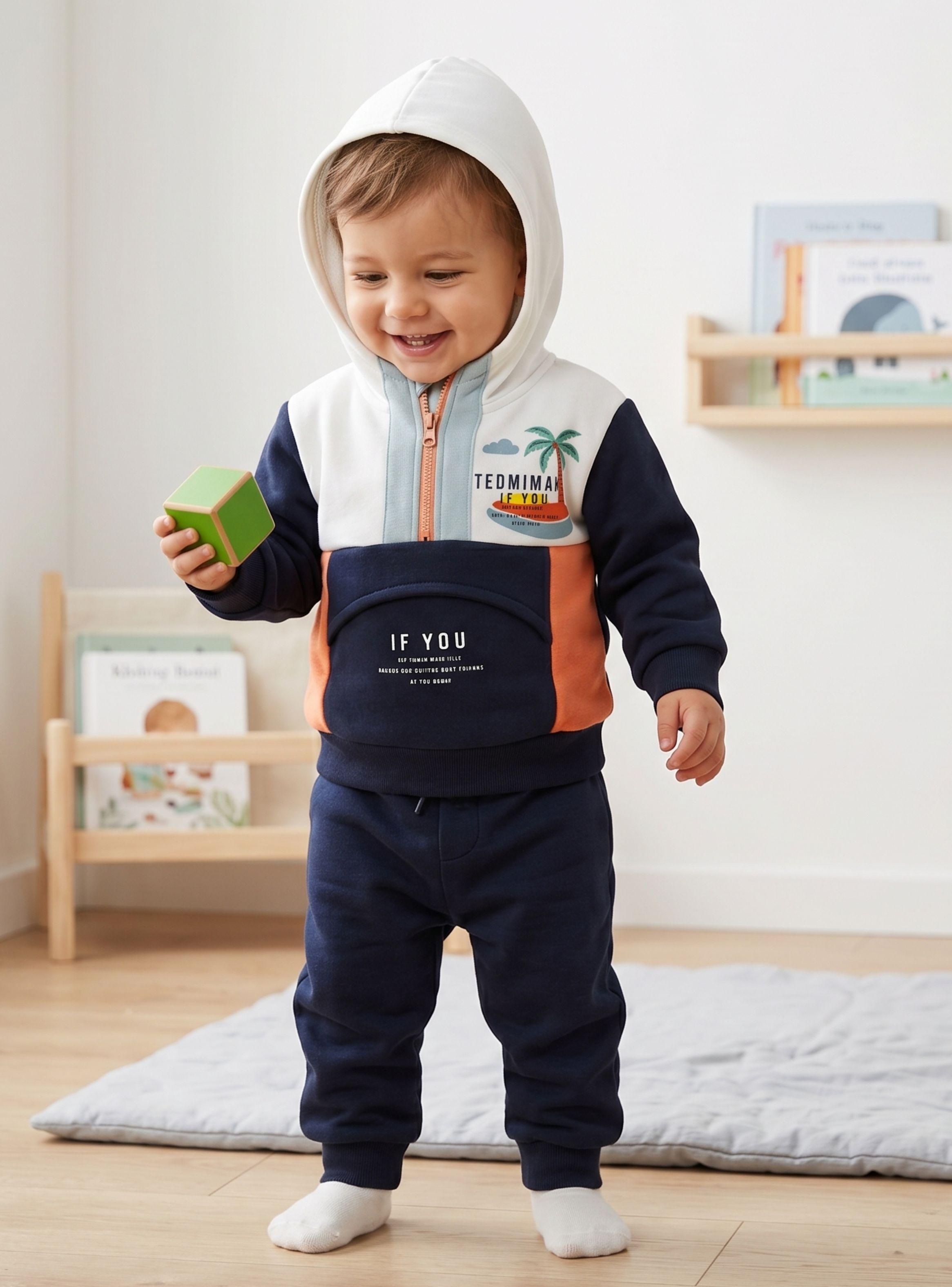 Conjunto Buzo Polerón 2 Piezas Niño Bebé Tedmimak Adorable Child-0