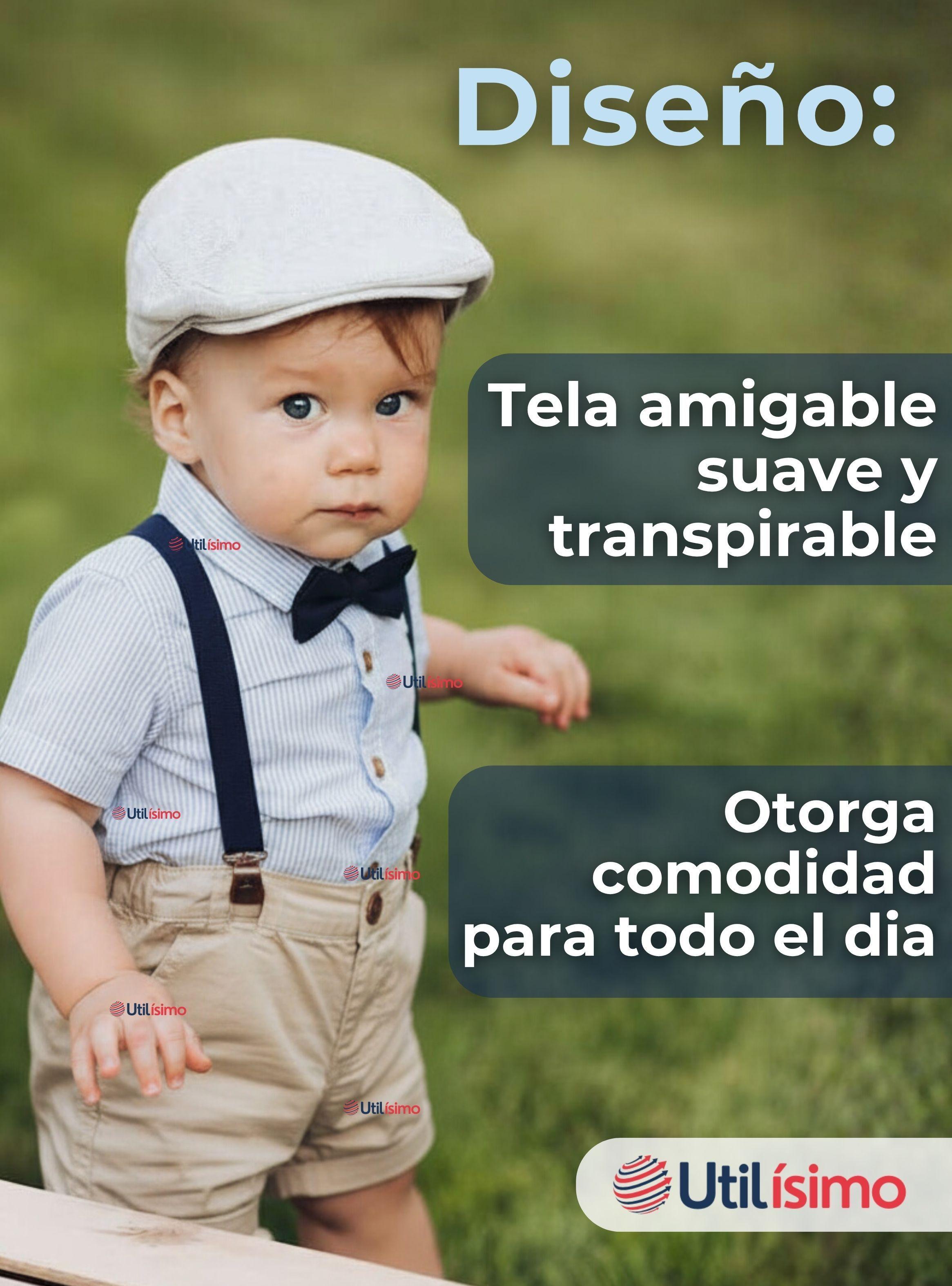 Conjunto de Vestir con Tirantes Camisa y Short Algodón Bebes-4