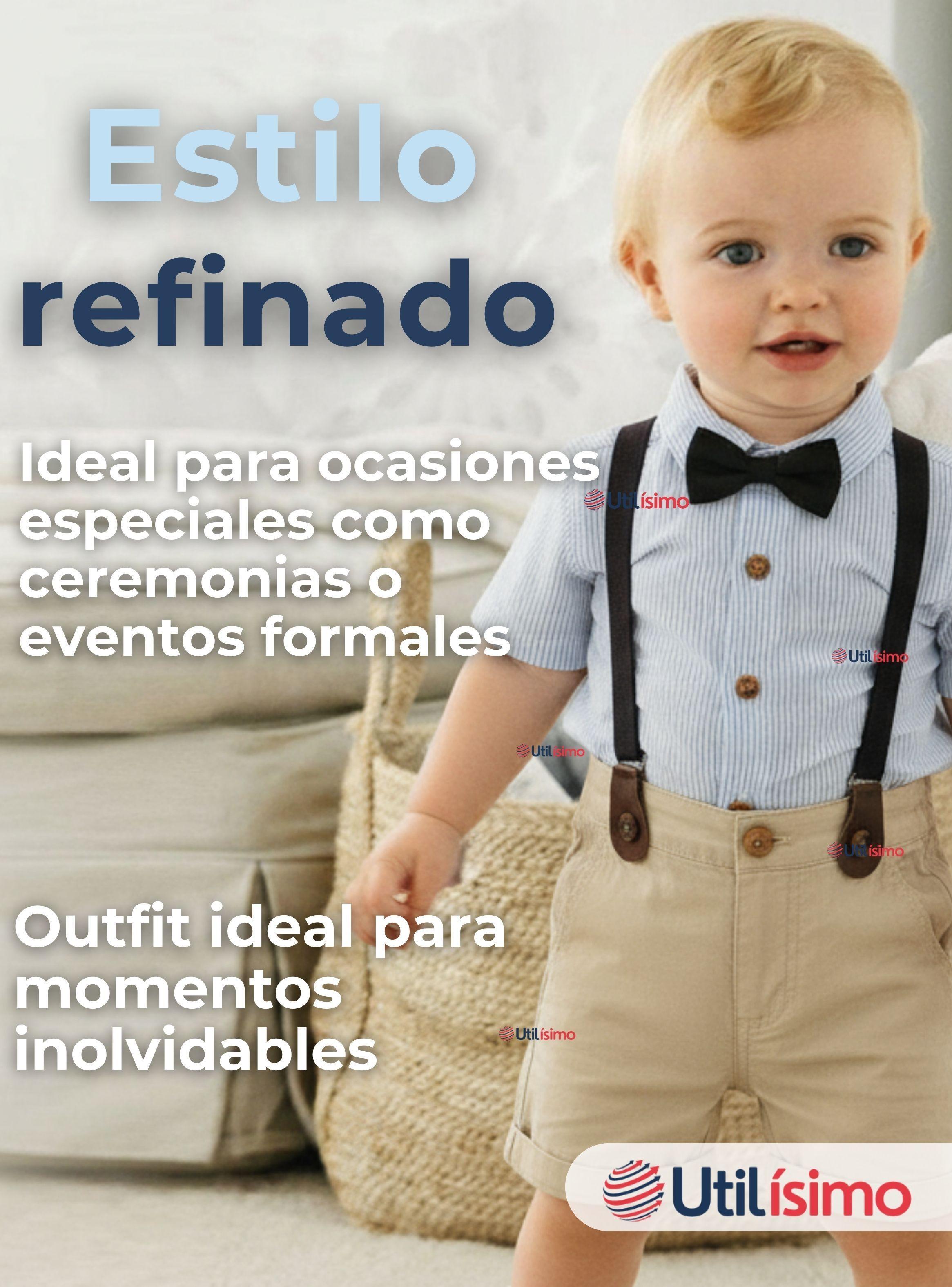Conjunto de Vestir con Tirantes Camisa y Short Algodón Bebes-6