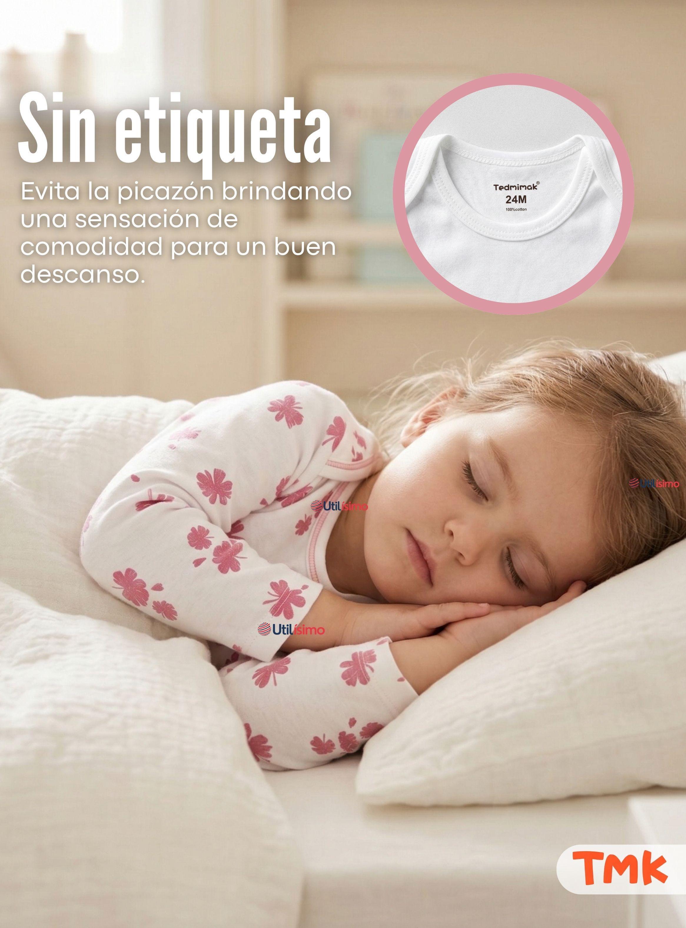 Pack 5 Bodys Manga Larga 100% Algodón Bebé Niña Koala Dreamer-6