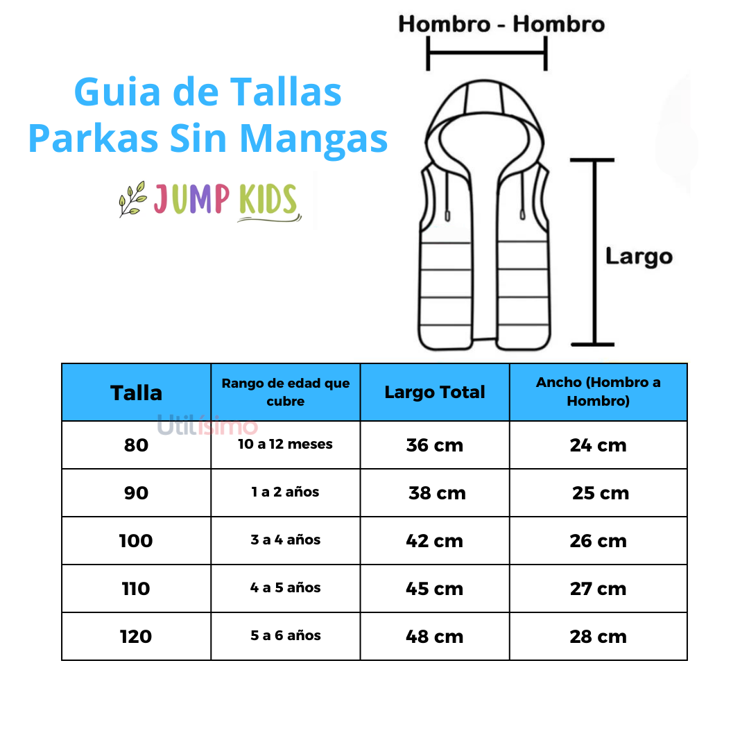 Parka Con Capucha Sin Mangas Niño Dinosaurios Varios Azul Jump Kids-2