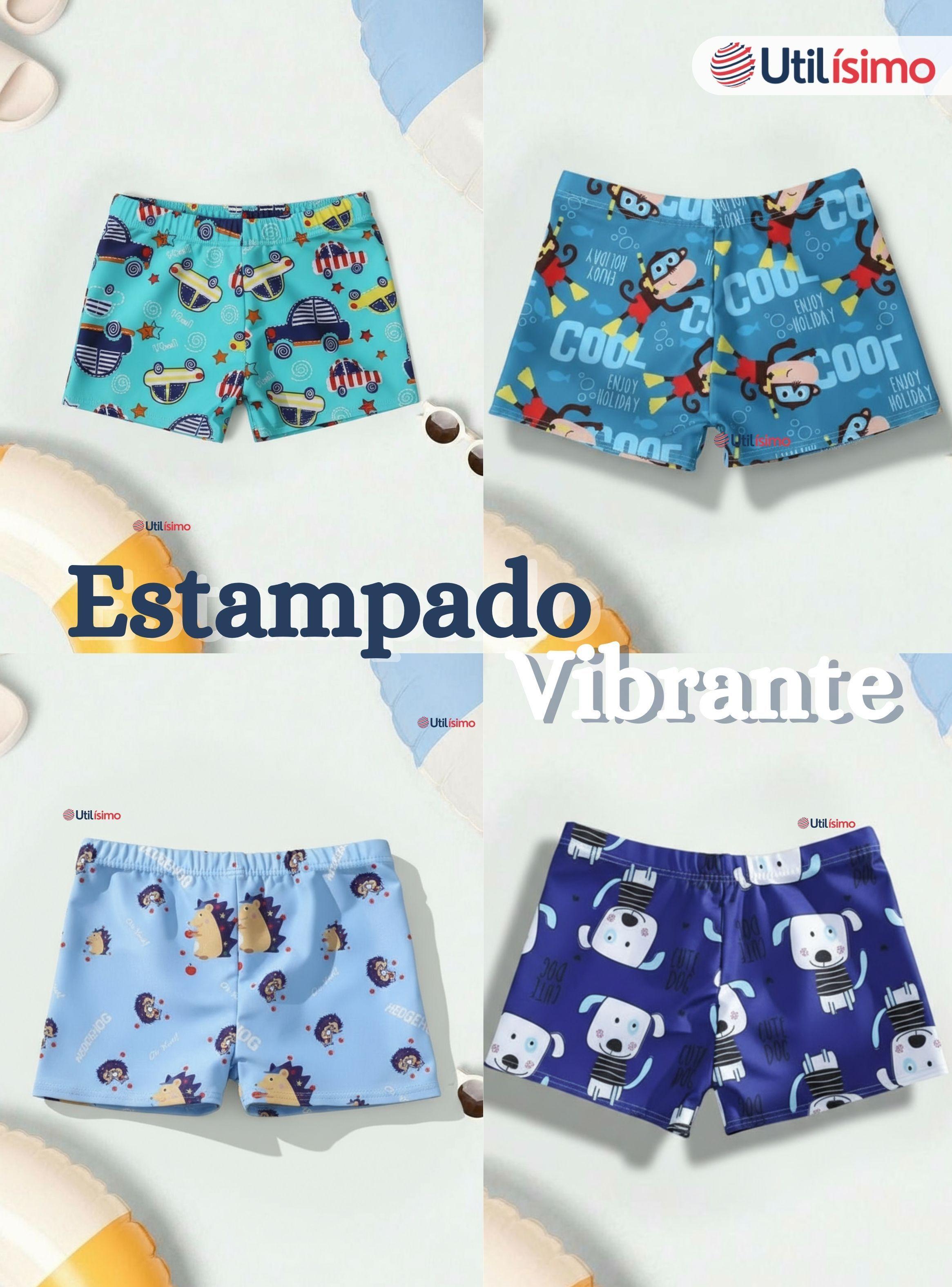 Short De Playa Para Niños Pantalón Corto Traje De Baño en Diseños Surtidos-7