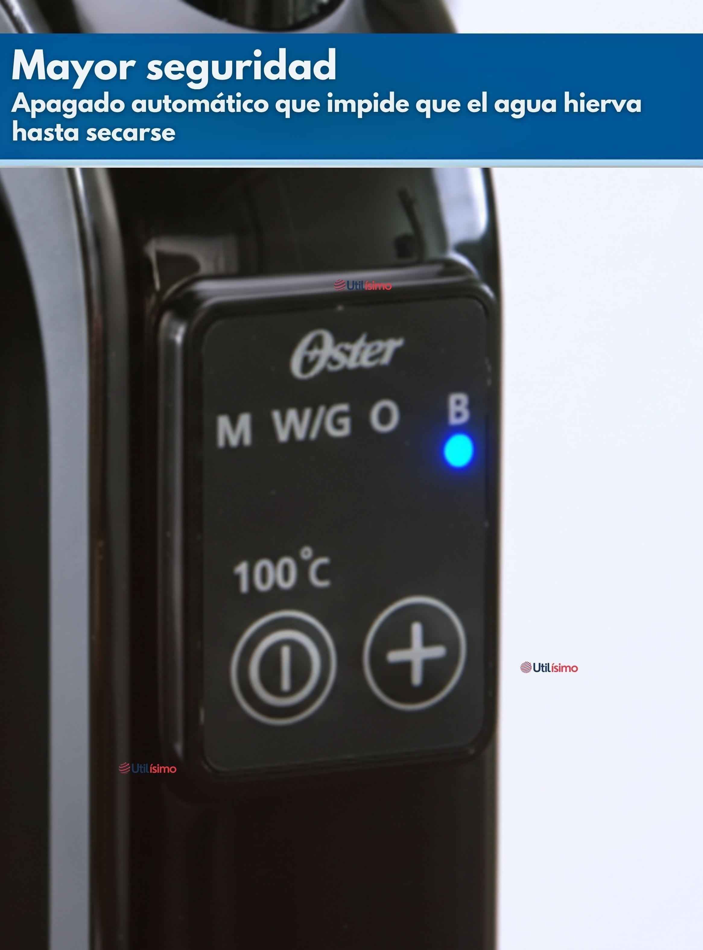 Hervidor eléctrico Oster® Capacidad 1.7 Litros control de temperatura BVSTKT8970-4