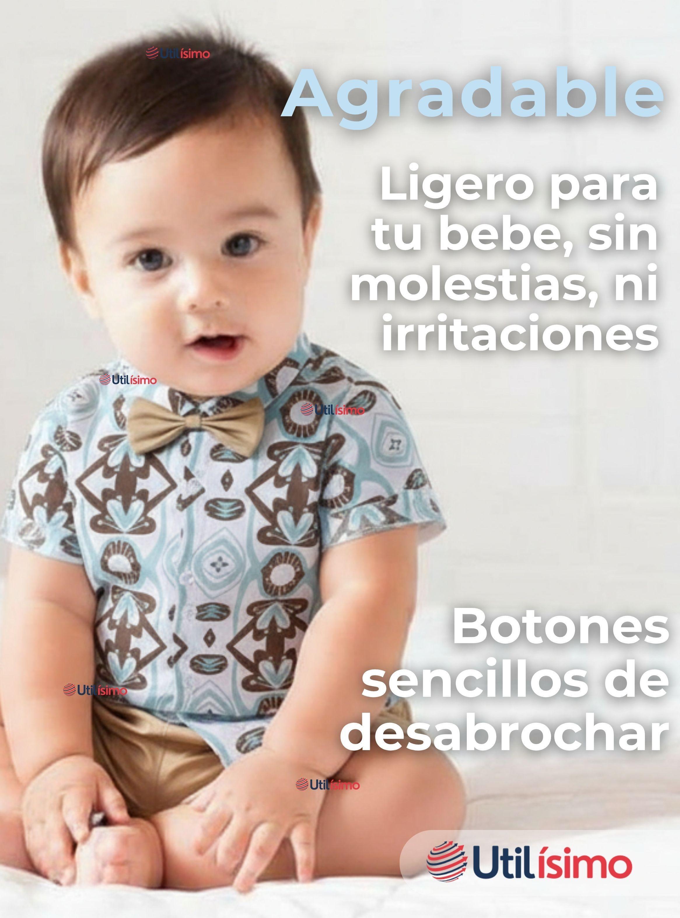 Conjunto de Vestir Camisa Con Lazo Y Pantalón beige Corto Algodón Bebe y Niño-5