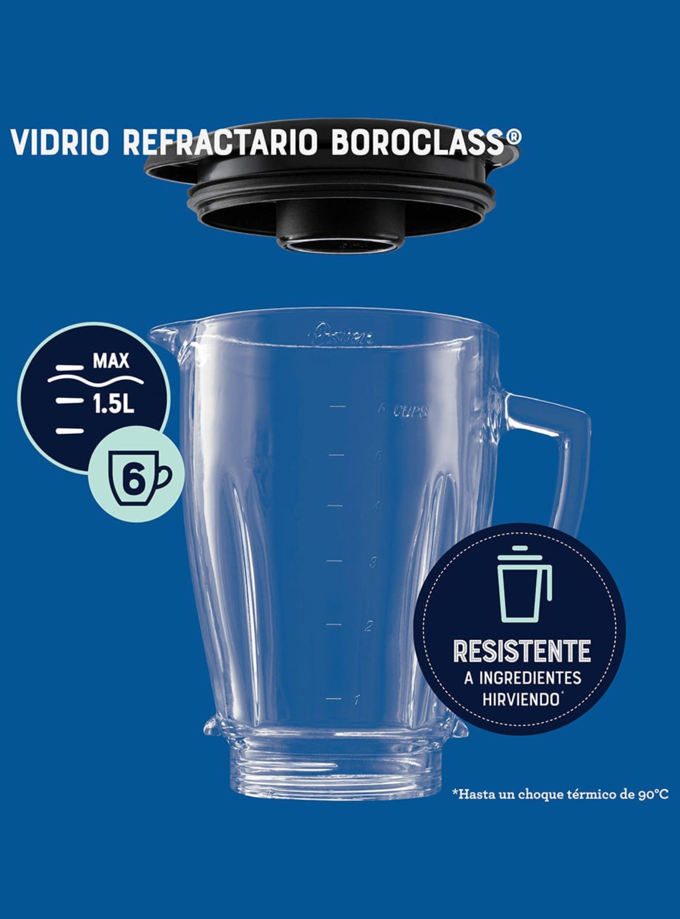 Licuadora Oster® roja con programas automáticos y tecnología reversible más vaso Blend-N-Go -4