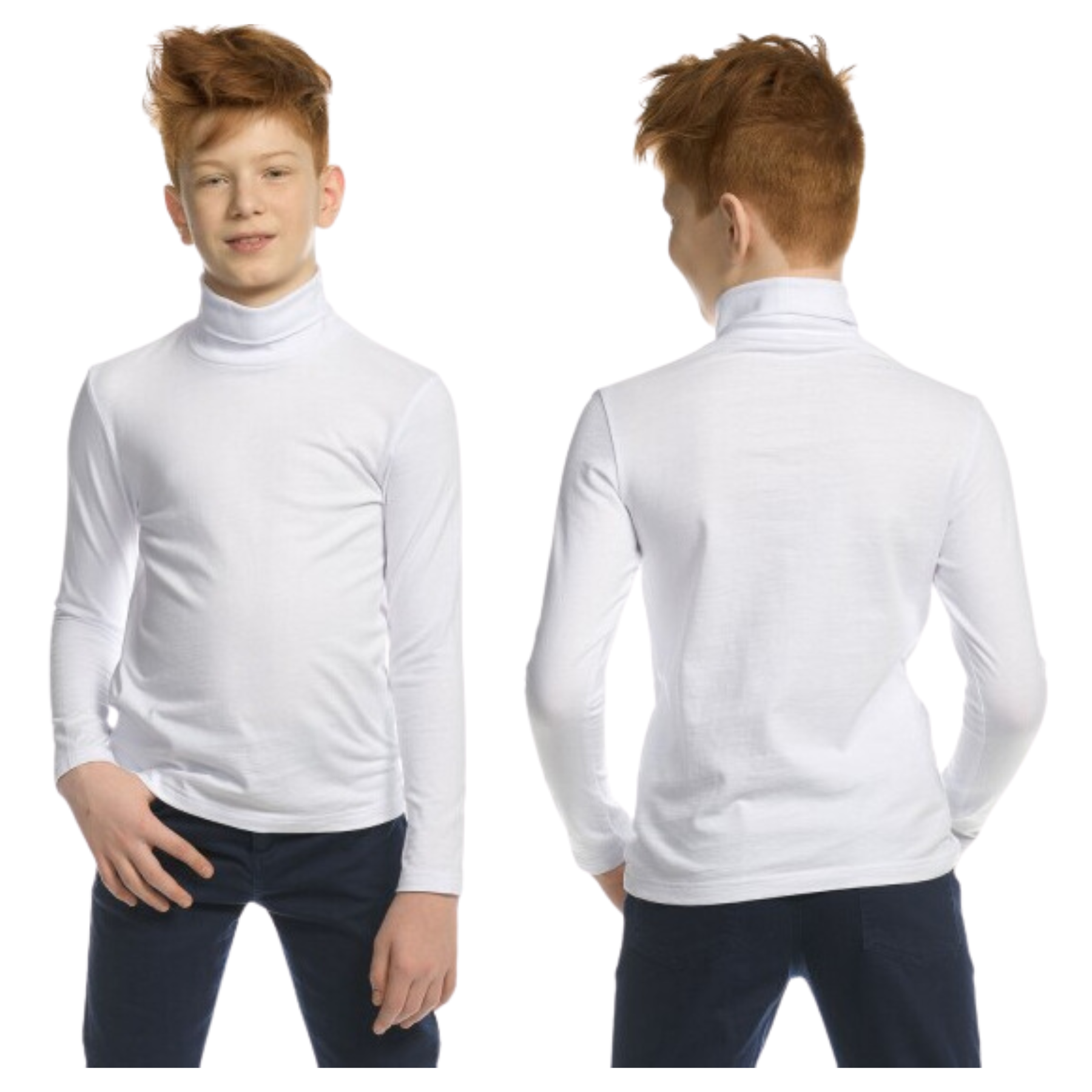 Pack 2 Camiseta Polera Beatle Polar Niño Primera Capa-3