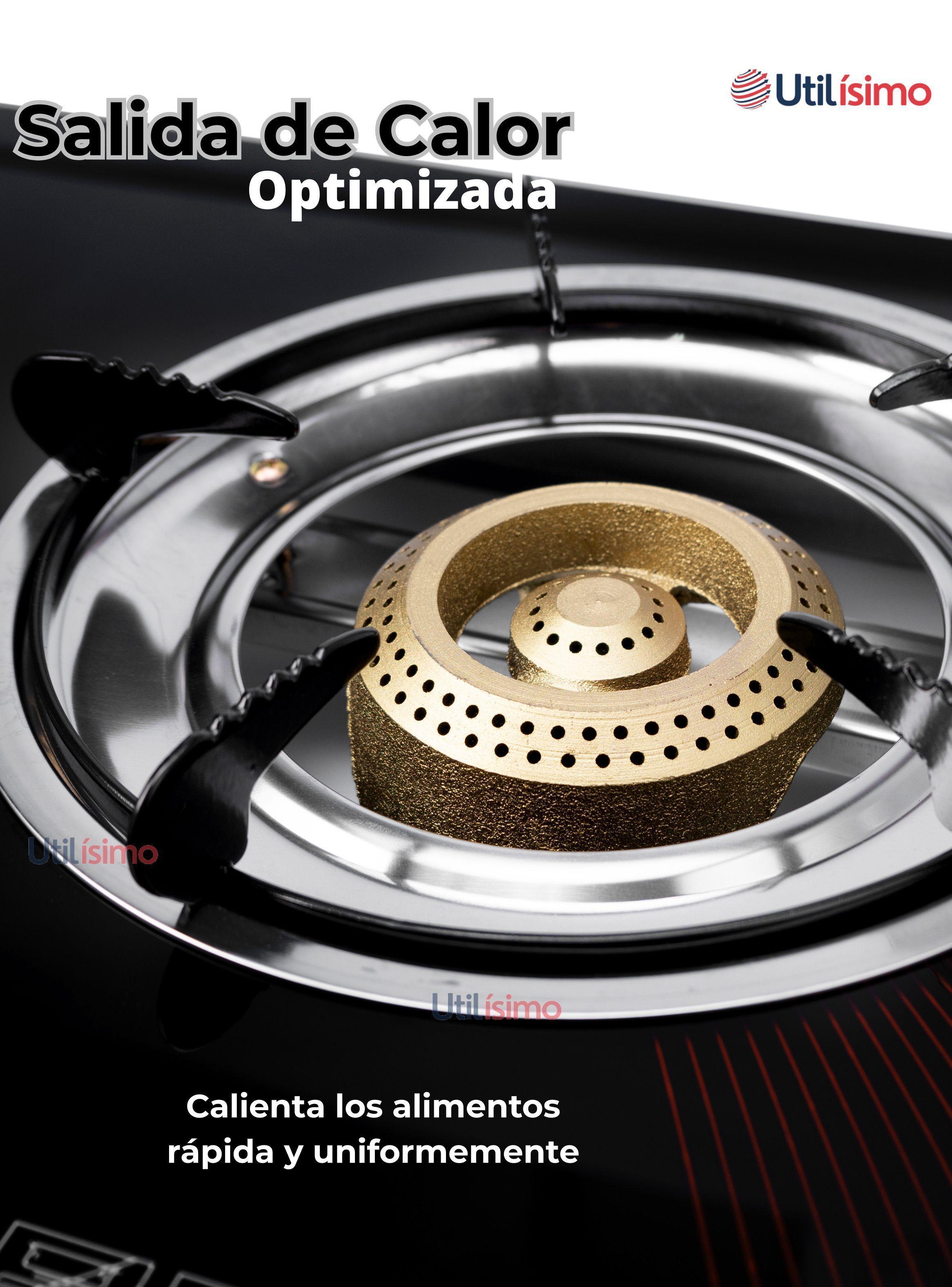 Cocina Encimera Vidrio a Gas Licuado 3 Platos -6