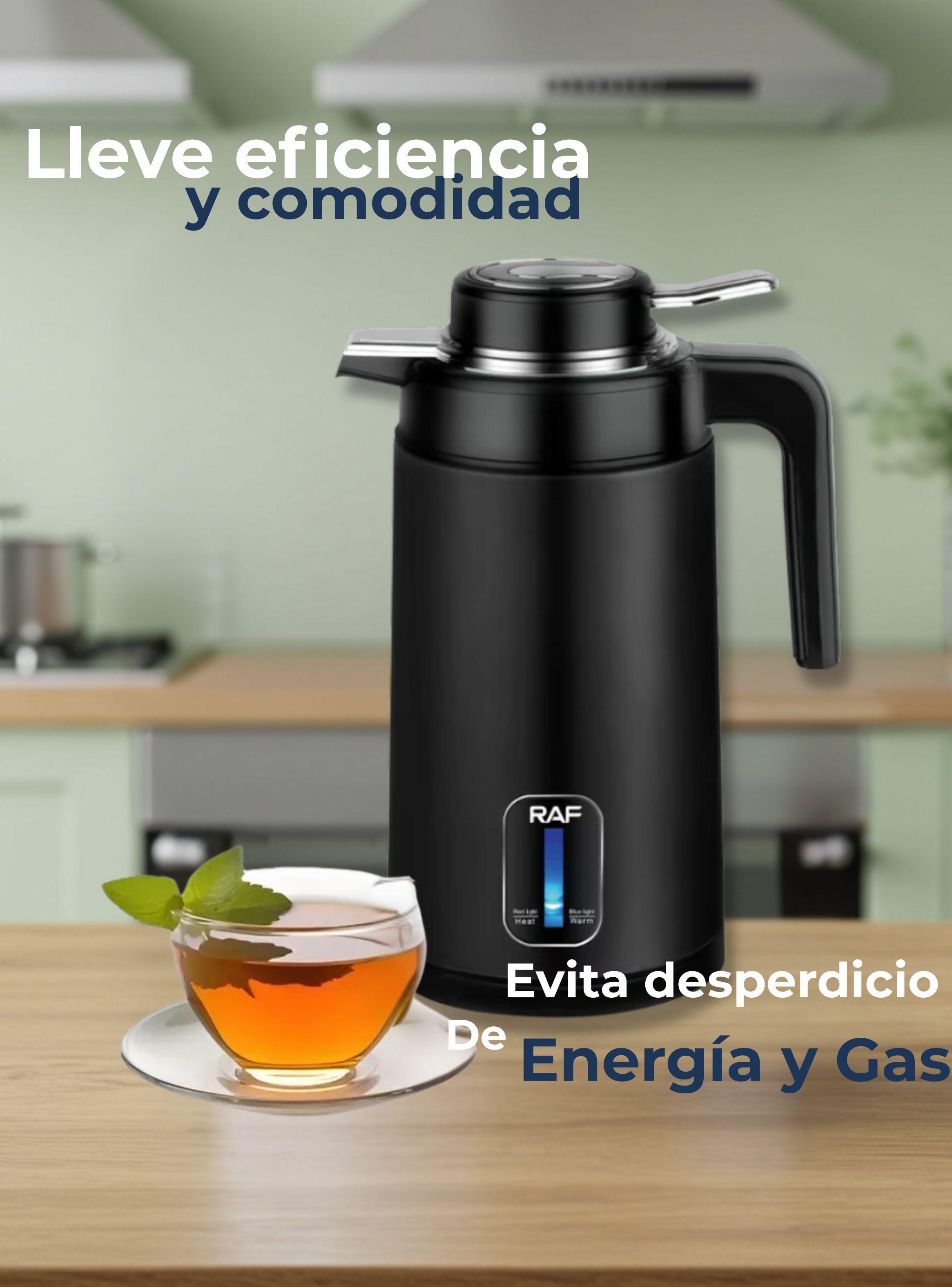Termo Hervidor Eléctrico Acero Inoxidable 2 Litros Negro-5