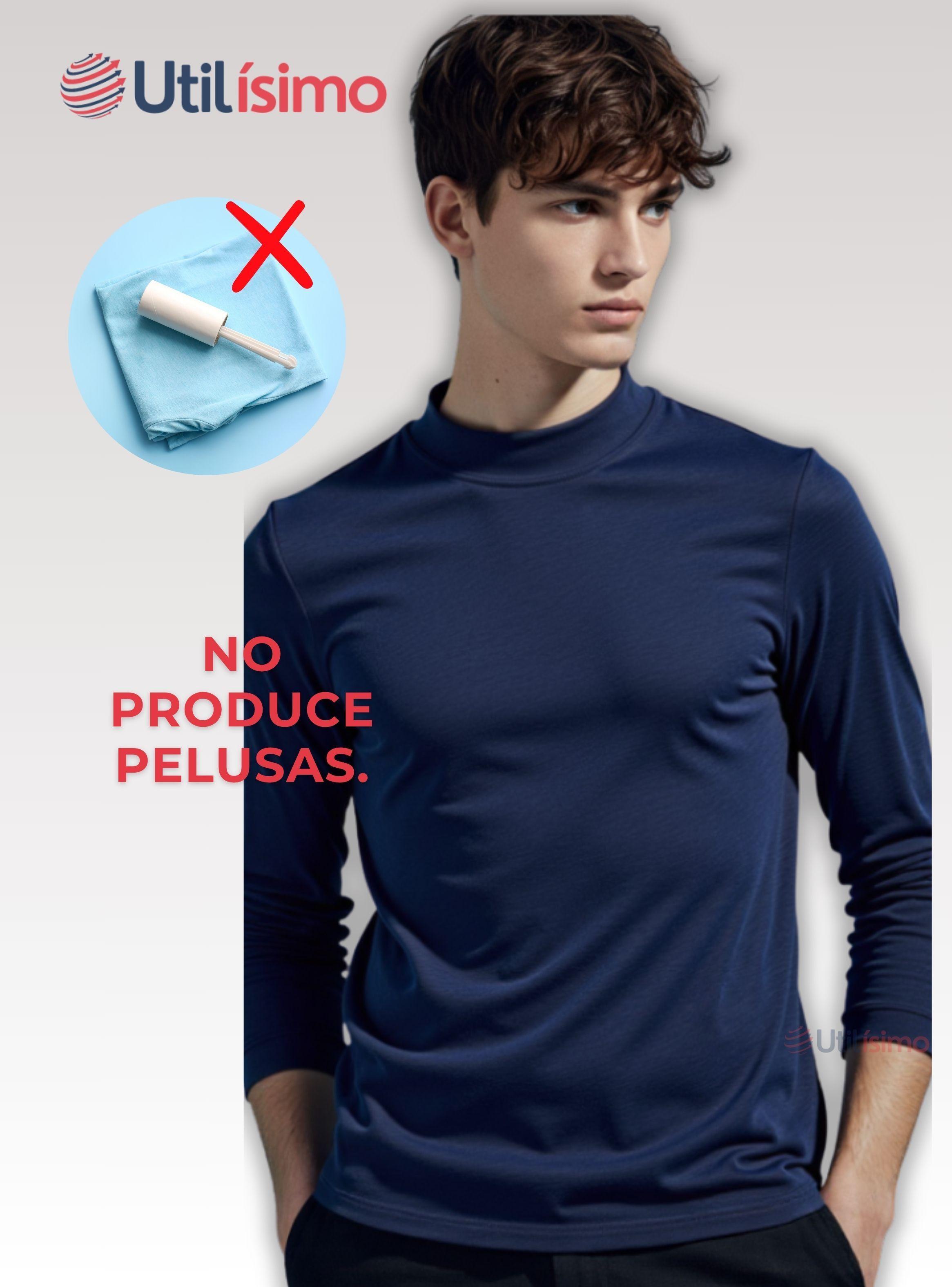 Pack 6 Camiseta Cuello Beatle Polar Manga Larga Juvenil  Colores Surtidos-6