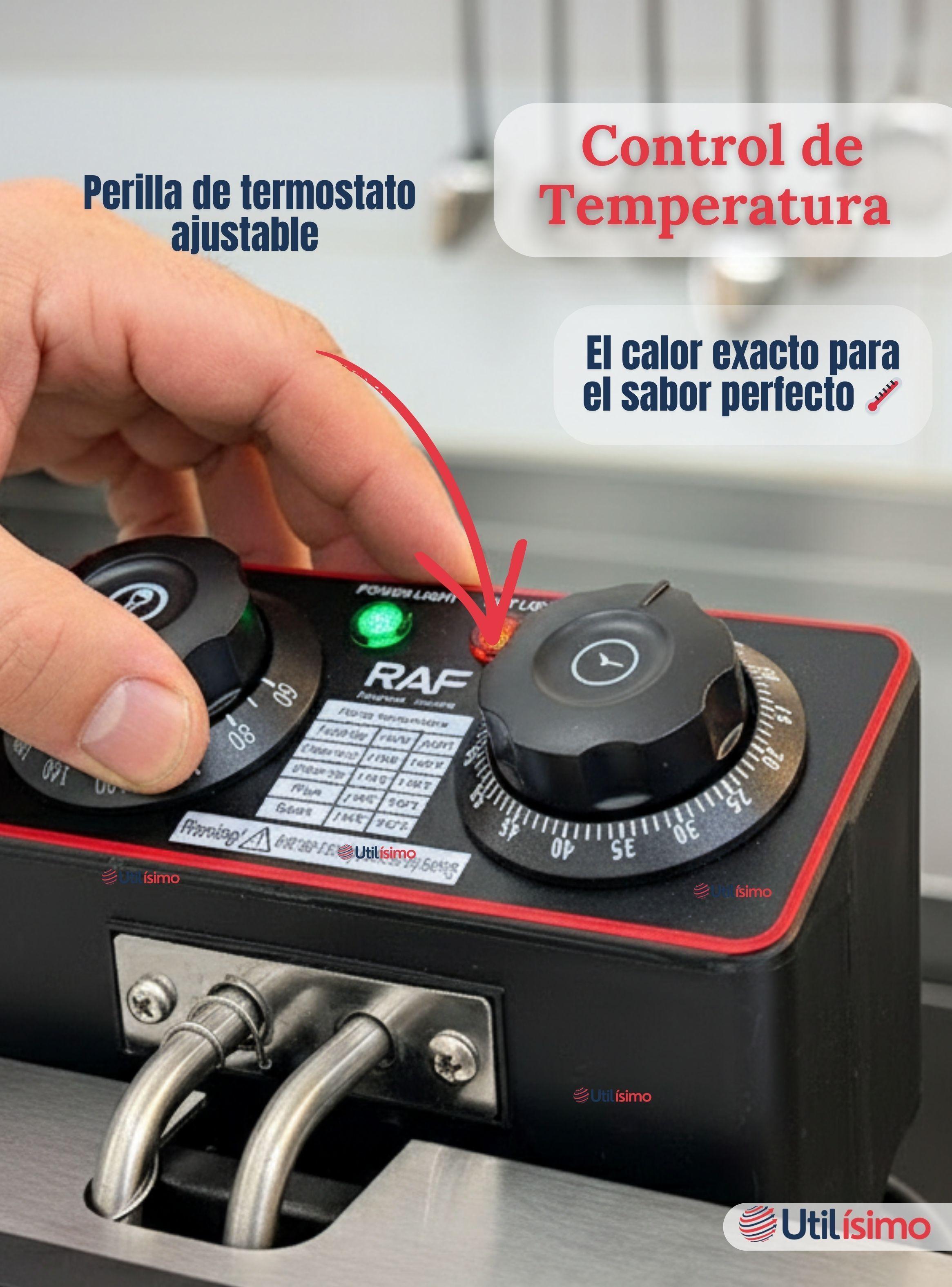 Freidora Aceite Eléctrica Capacidad de 5 Litros 2000W Acero Inoxidable-5