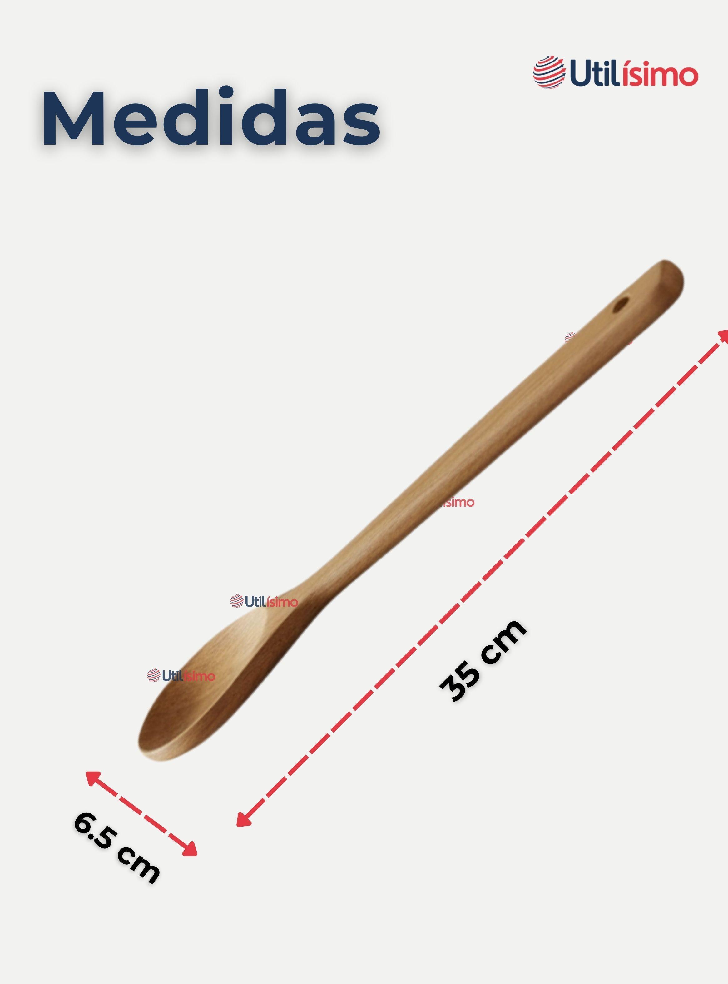 Wok Chino Acero Inoxidable Antiadherente 34cm+ Cuchara de Madera Bambú-5