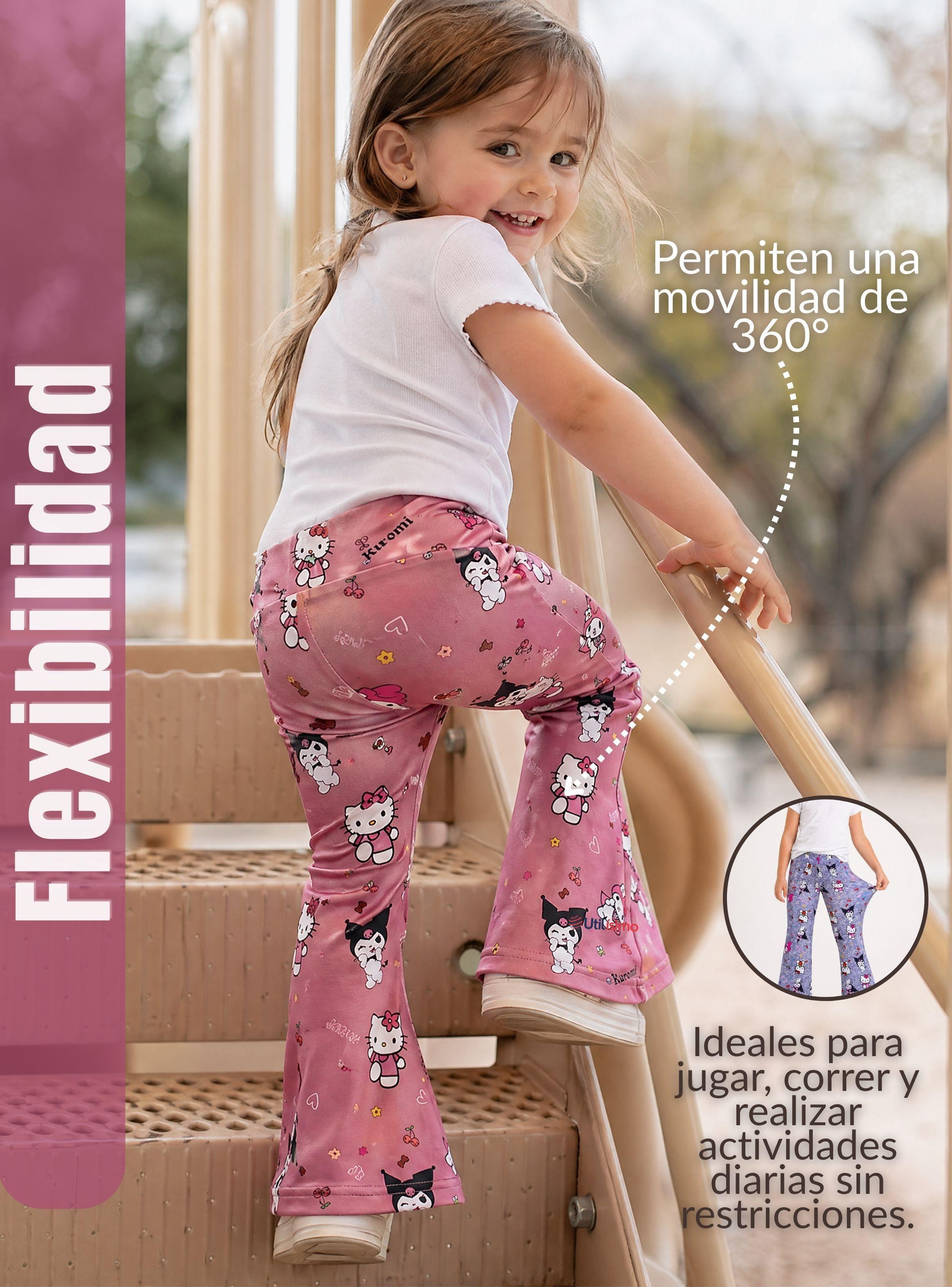 Pack 3 Buzos Pantalones Palazzos Polar Con Chiporro Para Niña Surtidos Hello Kitty Kuromi My Melody -5