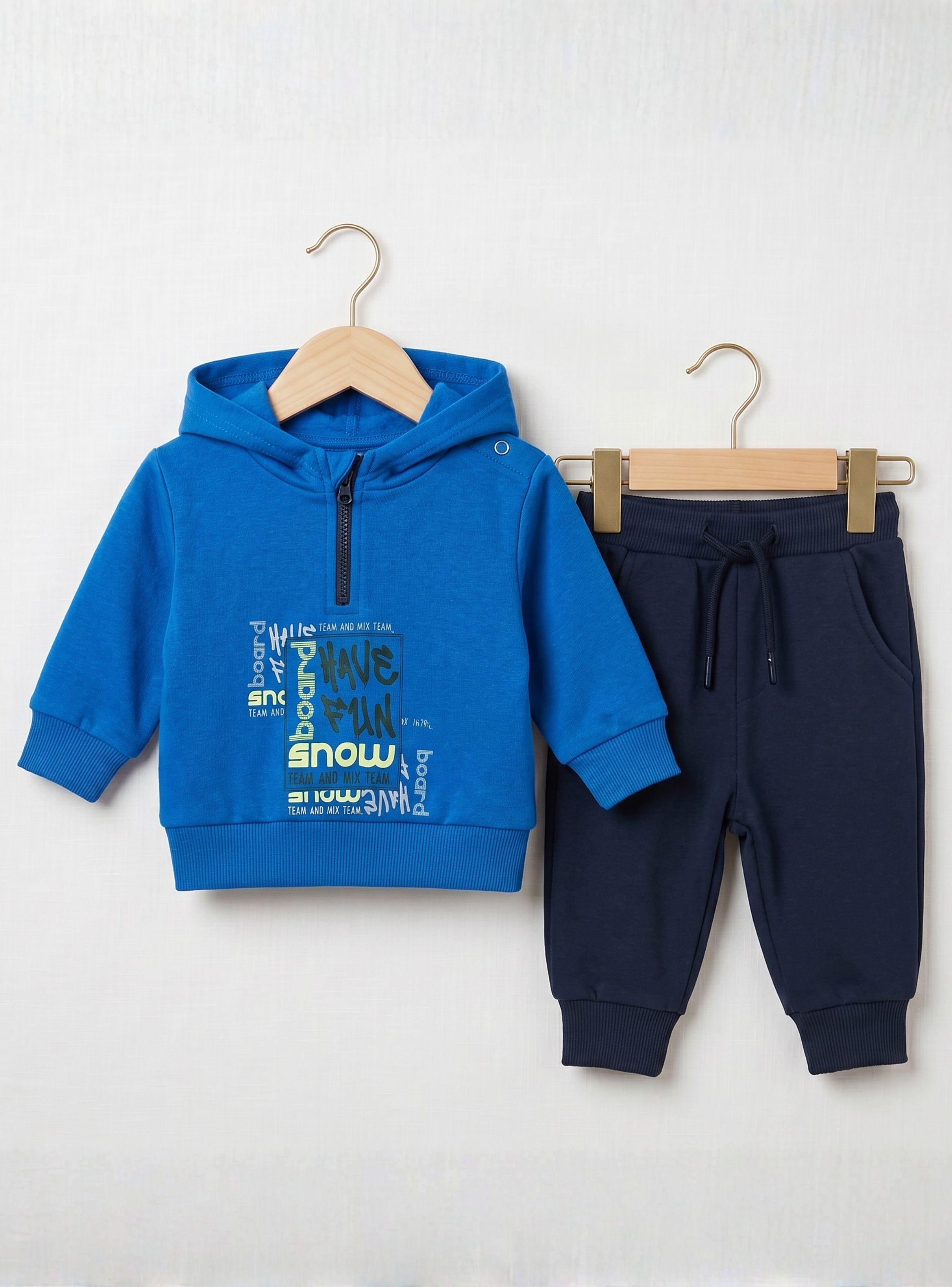 Conjunto Buzo Polerón 2 Piezas Tedmimak Fun Blue Bebé Niño-1