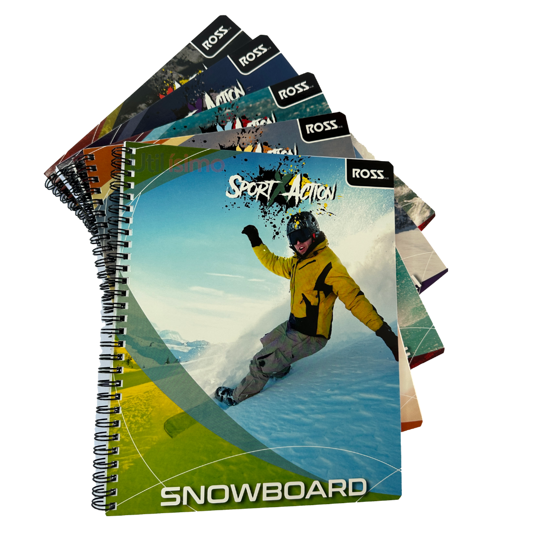Pack 5 Cuadernos Deporte Matemática 7MM 100 hojas-0