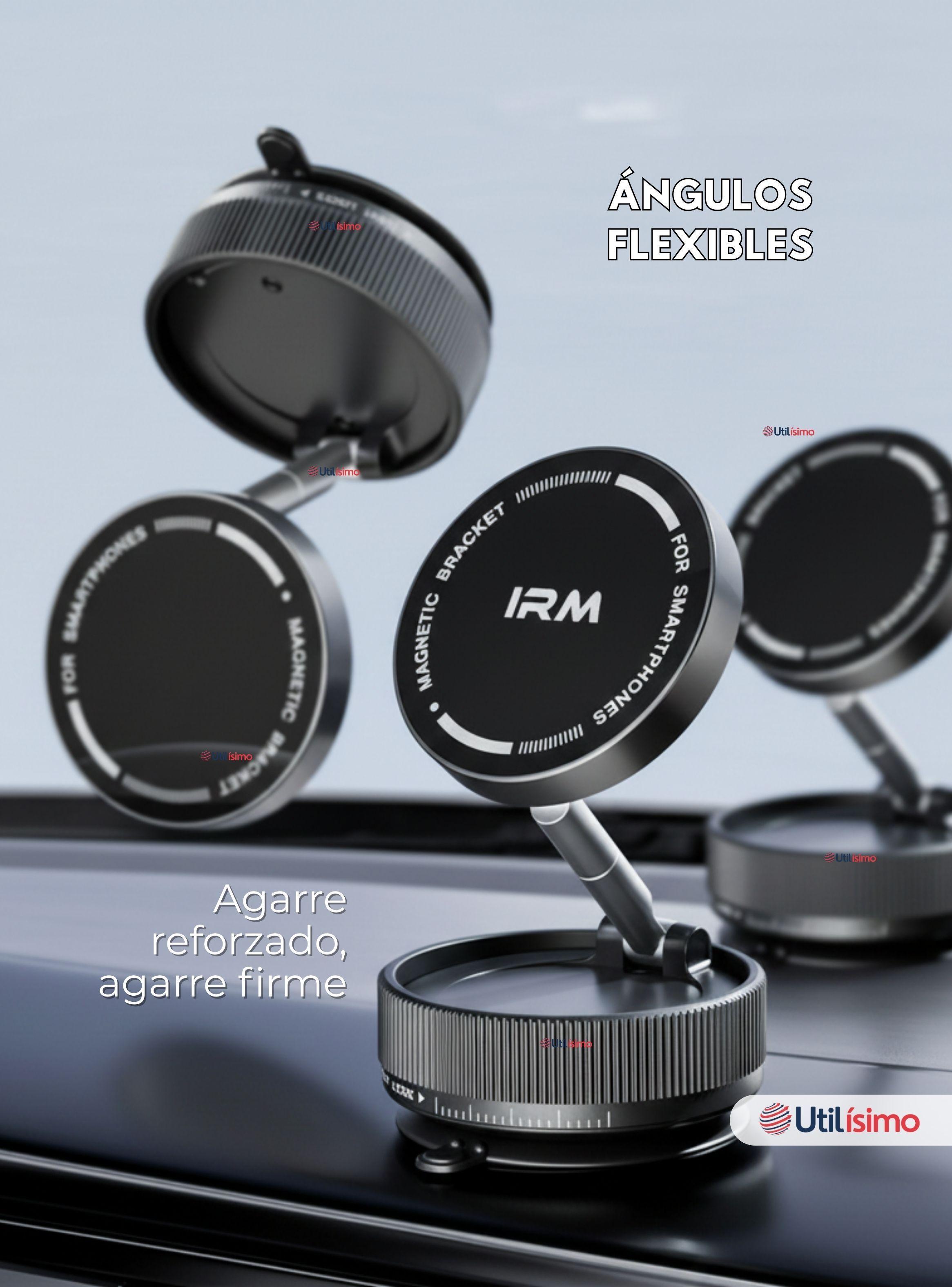 Soporte De Auto Celular Magnético Iphone Android Negro-3
