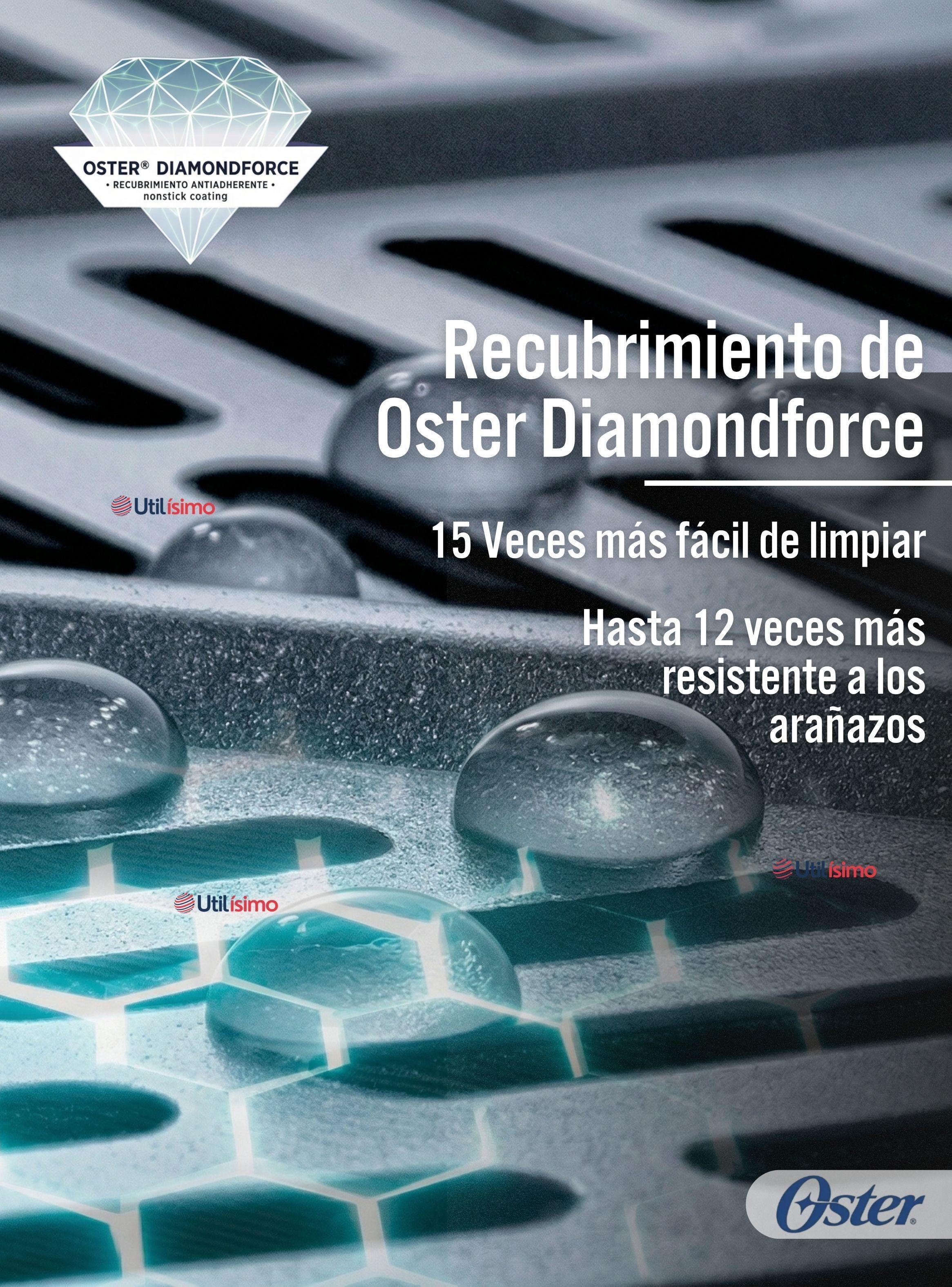 Freidora de aire digital Oster®, recubrimiento DiamondForce,7.5L de capacidad,CKSTAF75WDSSDF 1600W-6