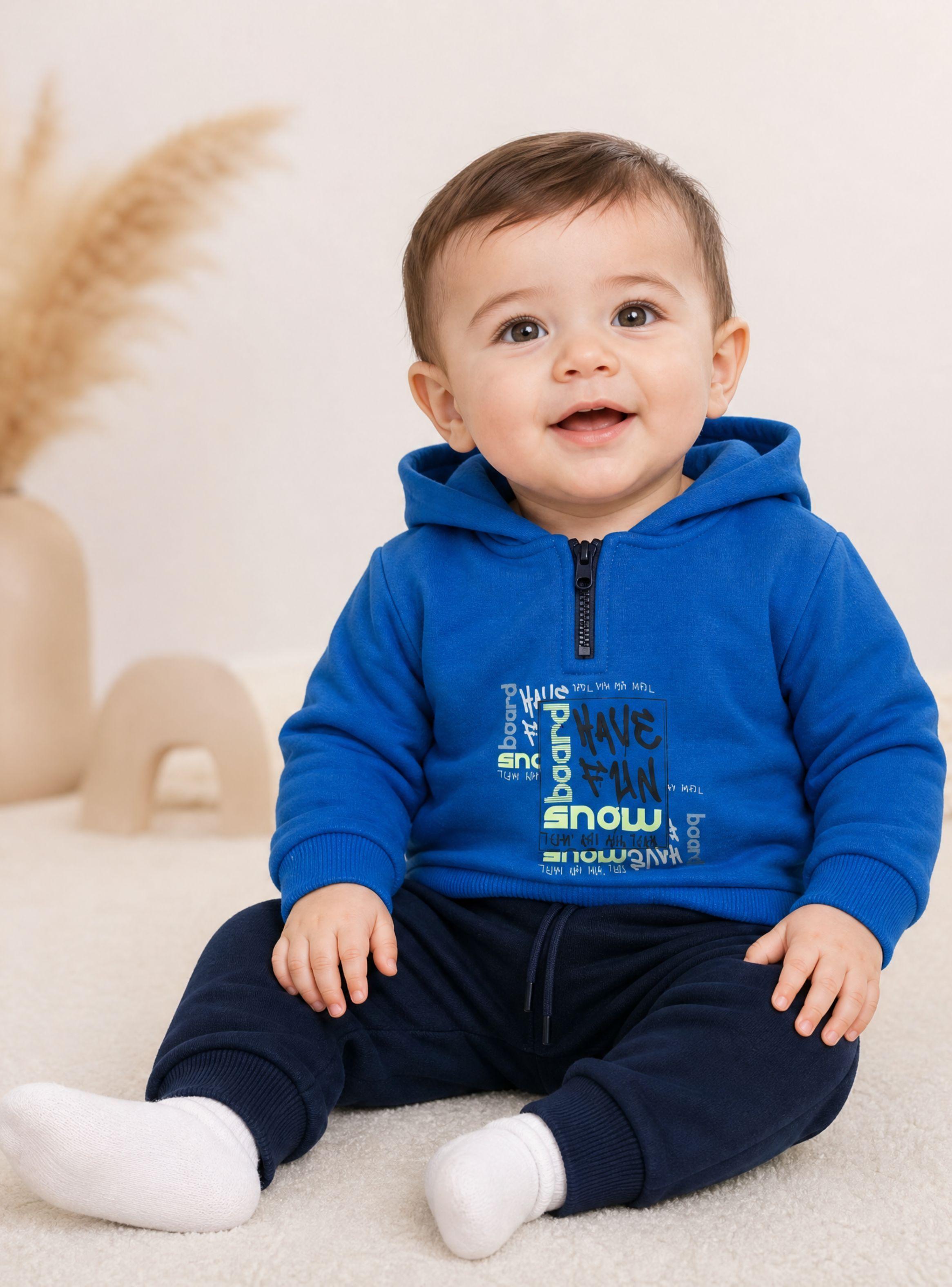 Conjunto Buzo Polerón de 2 Piezas Tedmimak Fun Blue Niño Bebé-1