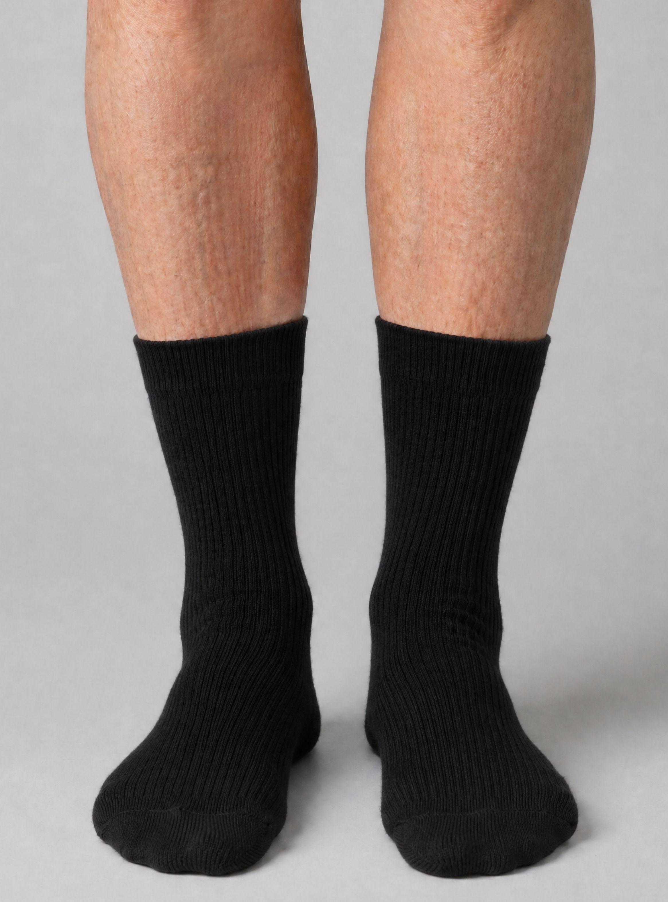 Pack 6 Pares Calcetines Diabéticos Hombre Algodón Suave Colores Surtidos Protección-1