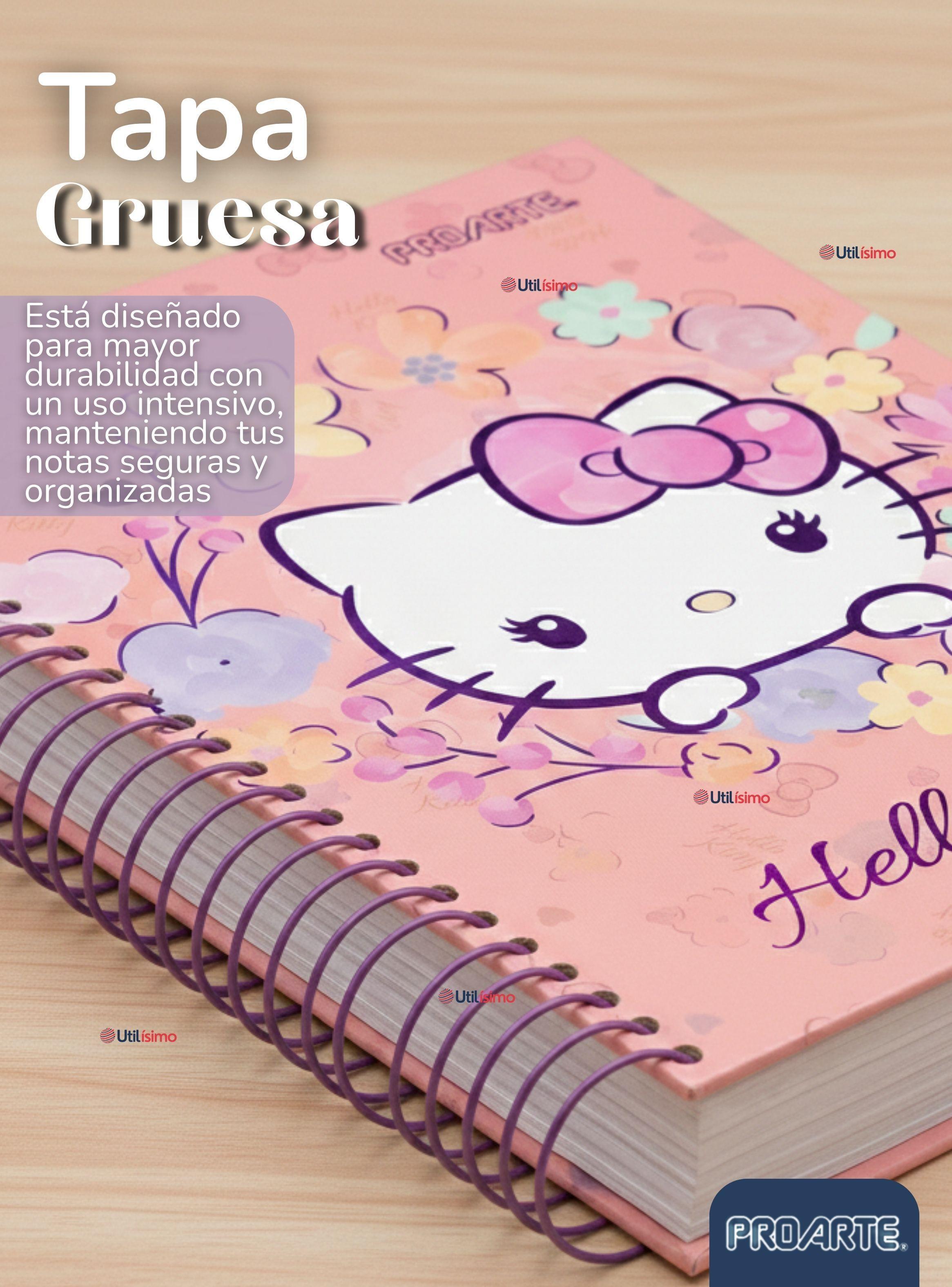 Pack 3 Cuadernos Universitario Hello Kitty 150 Hojas Tapa Gruesa Proarte Diseños Surtidos-4