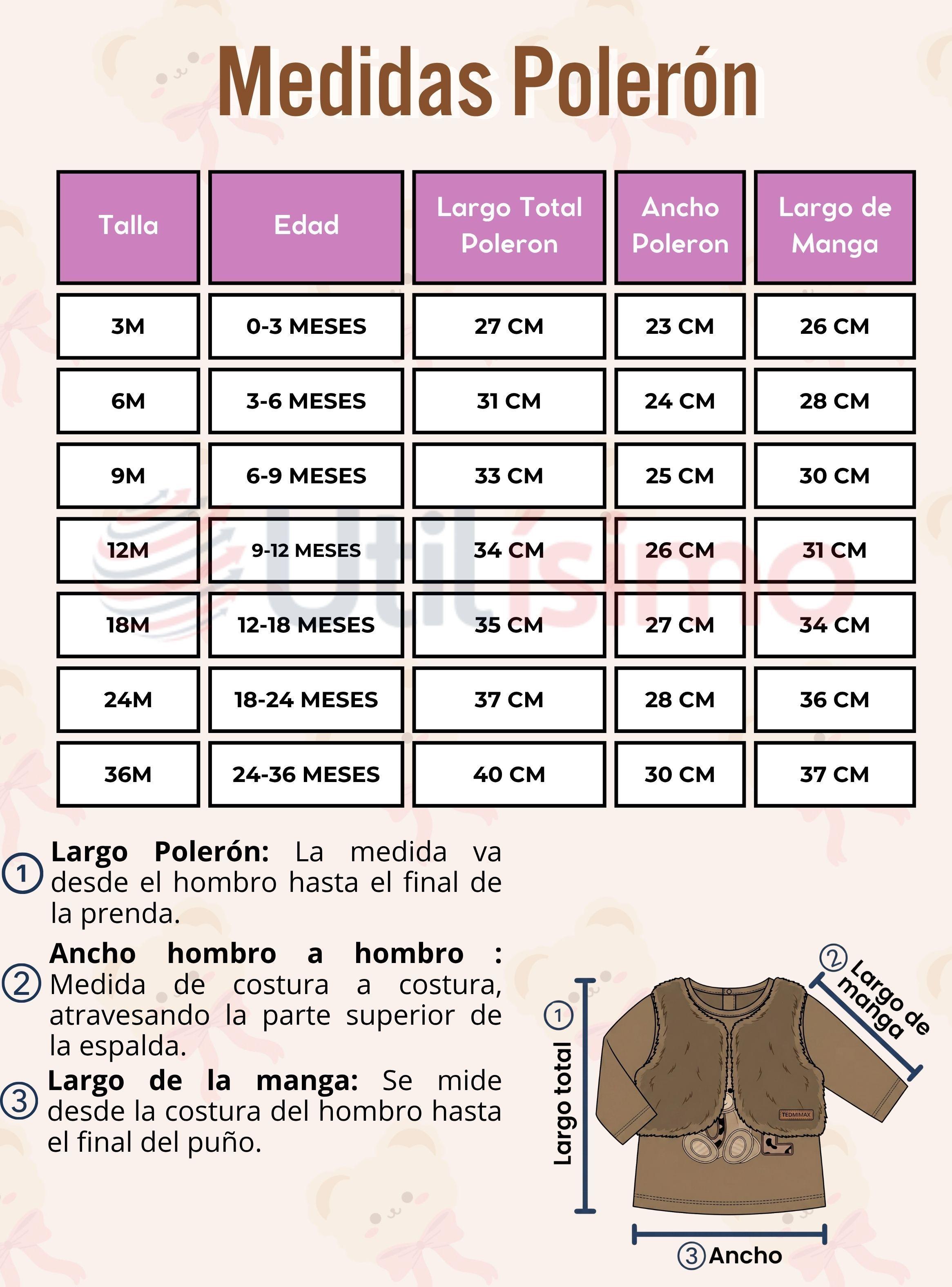 Conjunto Buzo Polera Chaleco 3 Piezas Tedmimak Bebé Niña Beautiful Bear-3