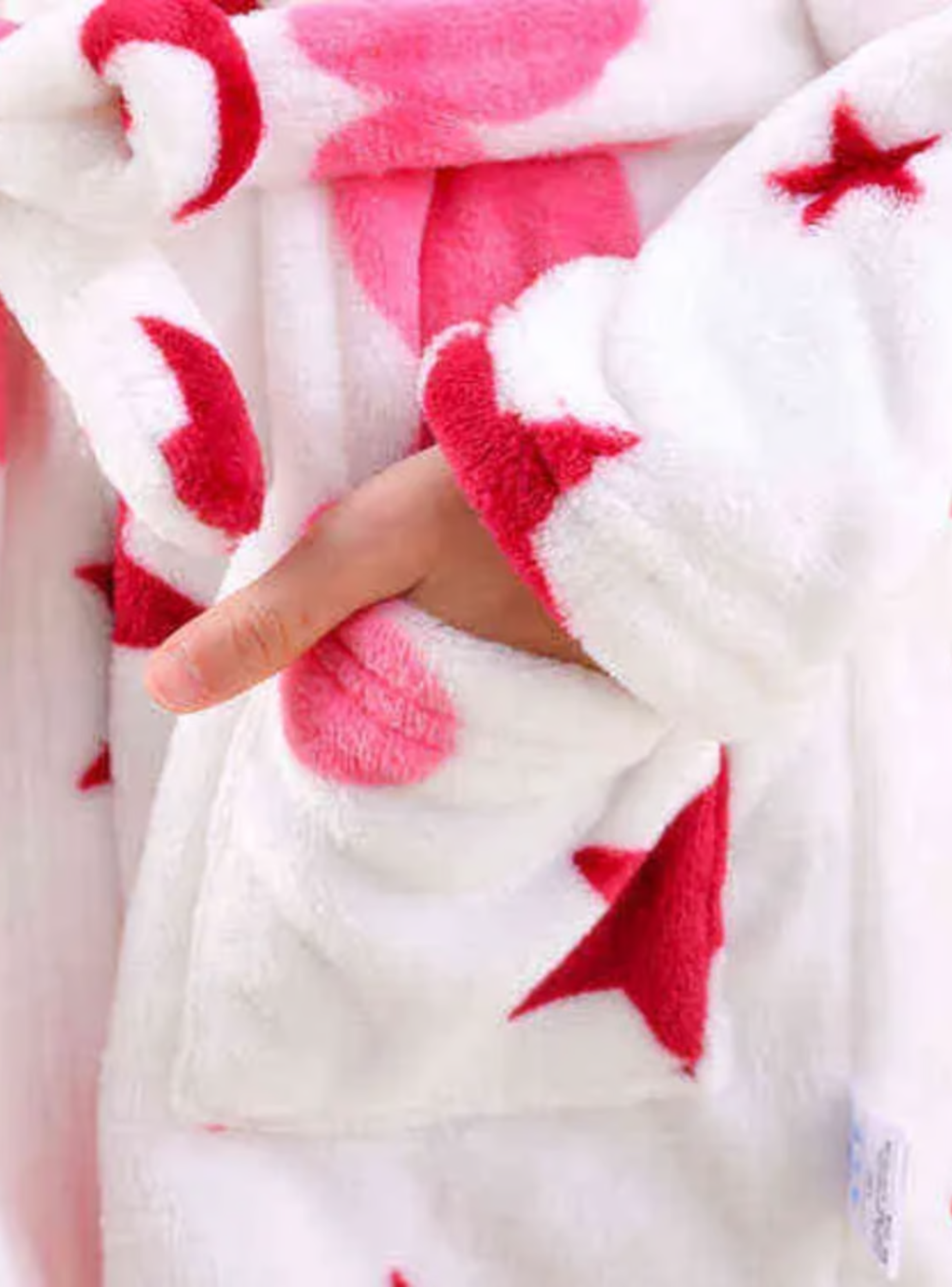 Bata de Baño Capucha y Bolsillos Niña Polar Estrellas-4