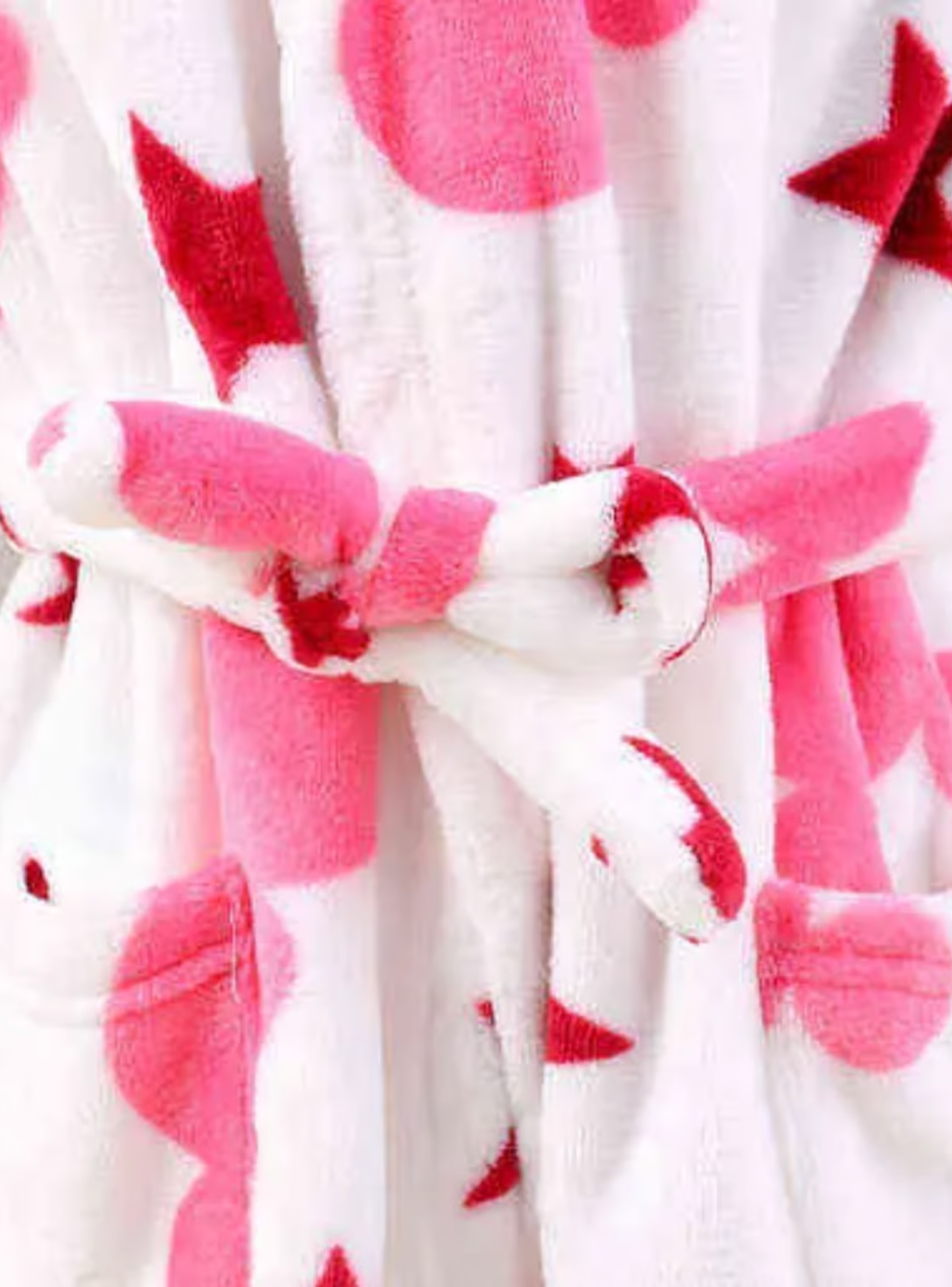 Bata de Baño Capucha y Bolsillos Niña Polar Estrellas-6