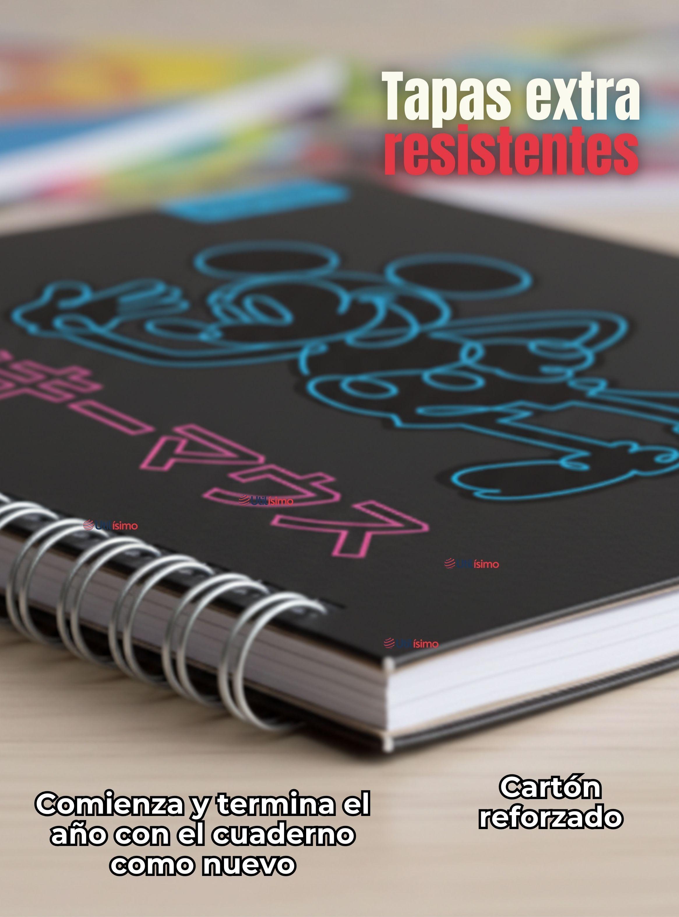 Pack 10 Cuadernos Universitarios Mickey Mouse Pop Proarte 7mm de 100 Hojas Diseños Surtidos-3