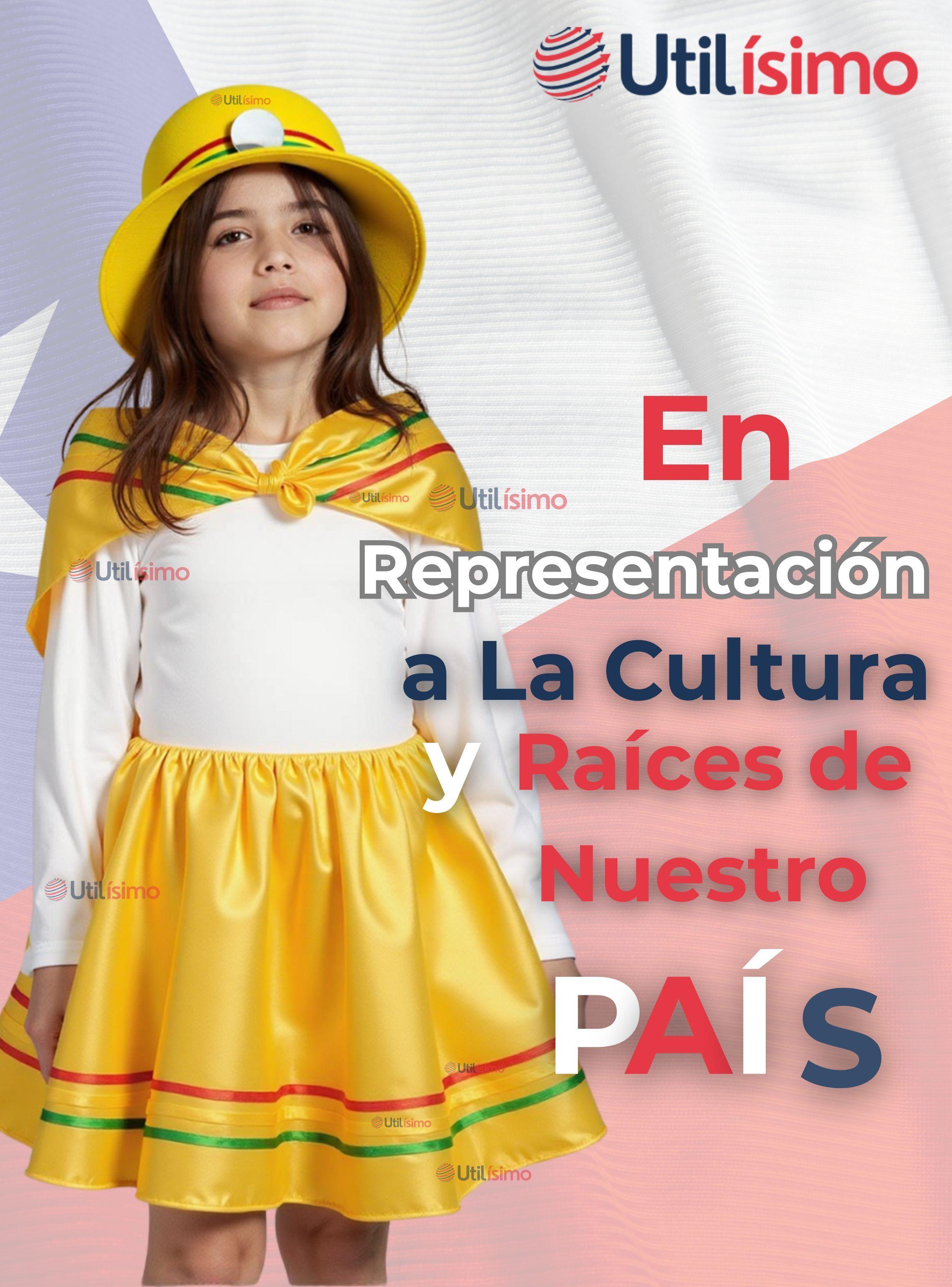 Pack 6 Traje Nortino Amarillo 4 Piezas Niñas Fiestas Patrias Baile Nortino-5