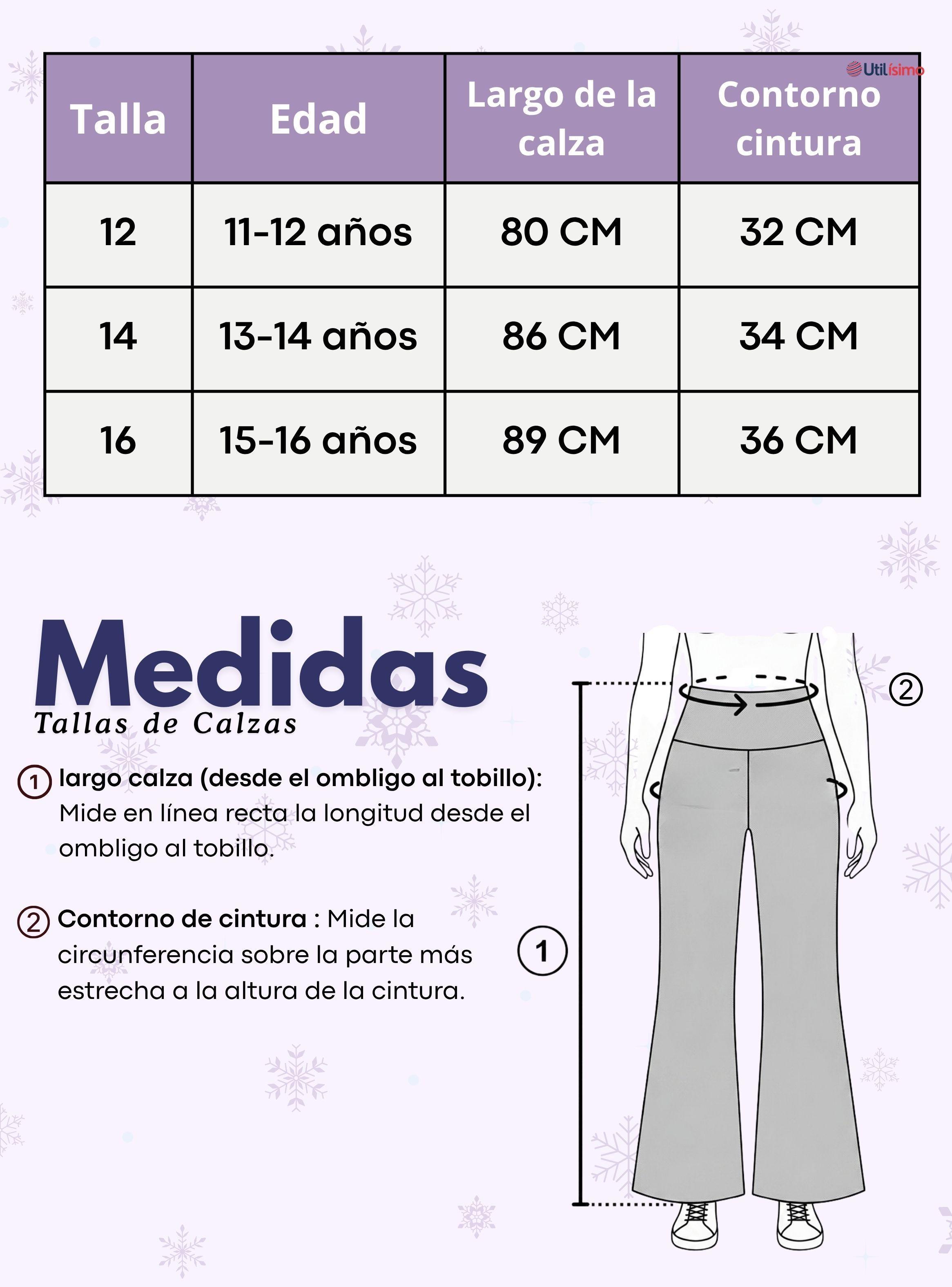 Pantalón Palazzo Polar Con Chiporro Térmico Niña Juvenil Calza Elasticada  Melange-4