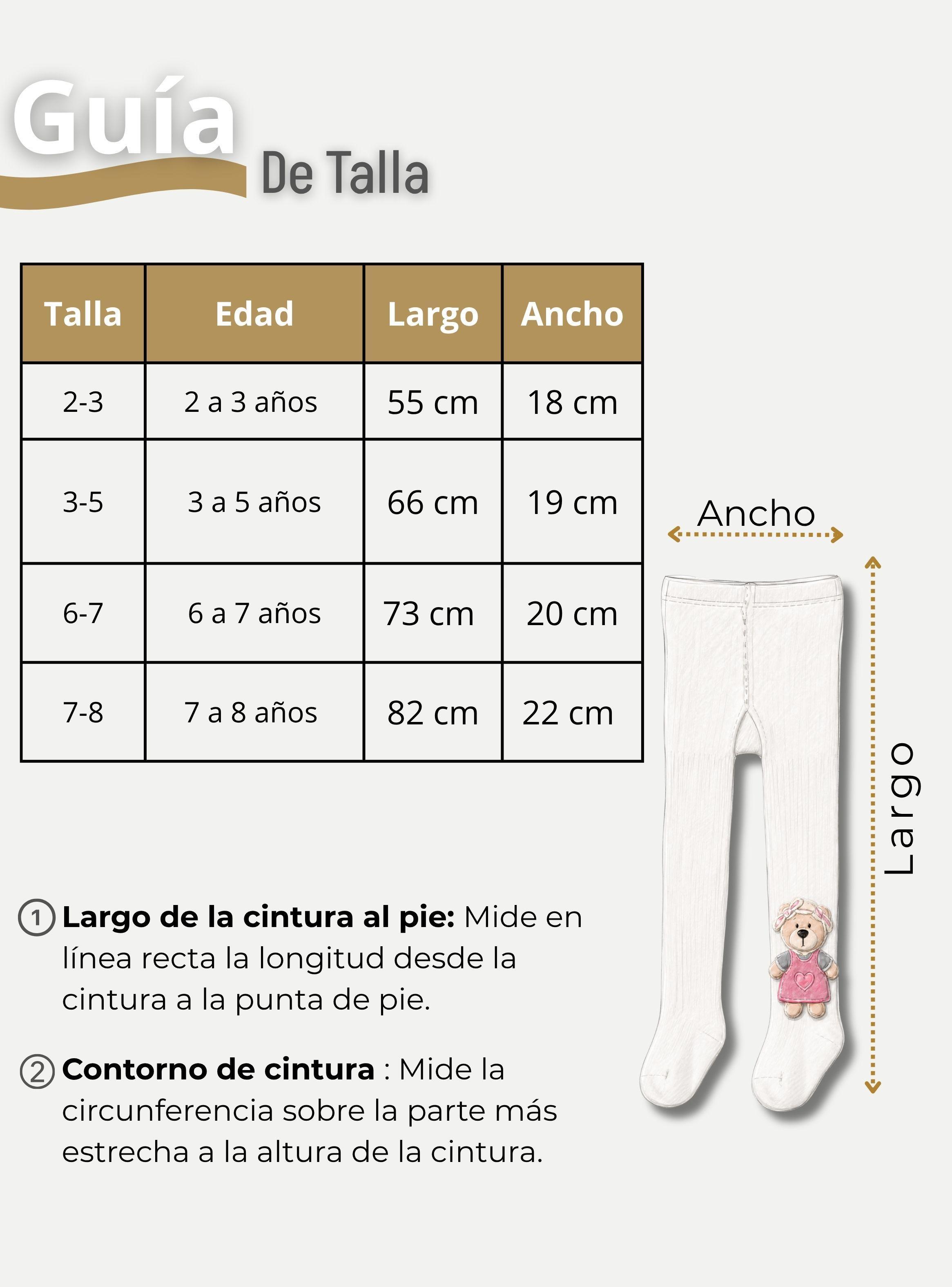 Panty 3D Osito Blanco Tejida Niña Ballerina 78% Algodón Premium-3