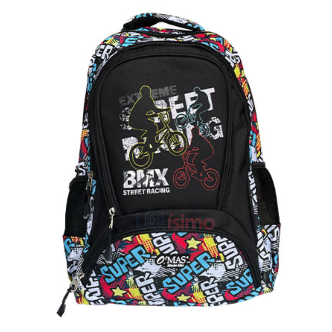 Mochila Escolar Estampado para niño 43x30x13cm-0