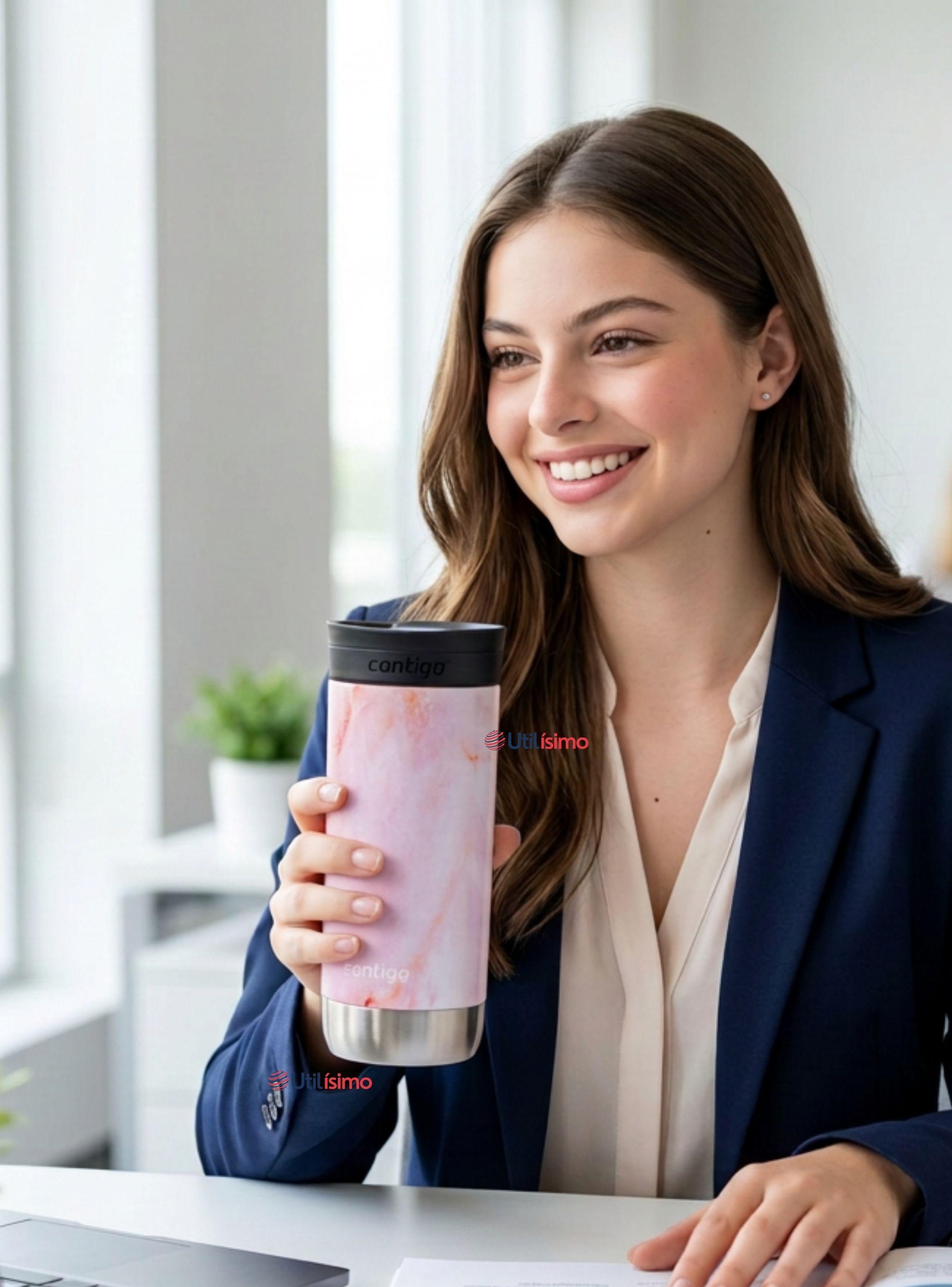 Vaso Térmico Contigo® Mug Huron Rose Quartz Tecnología SNAPSEAL™ de 473 ML-1