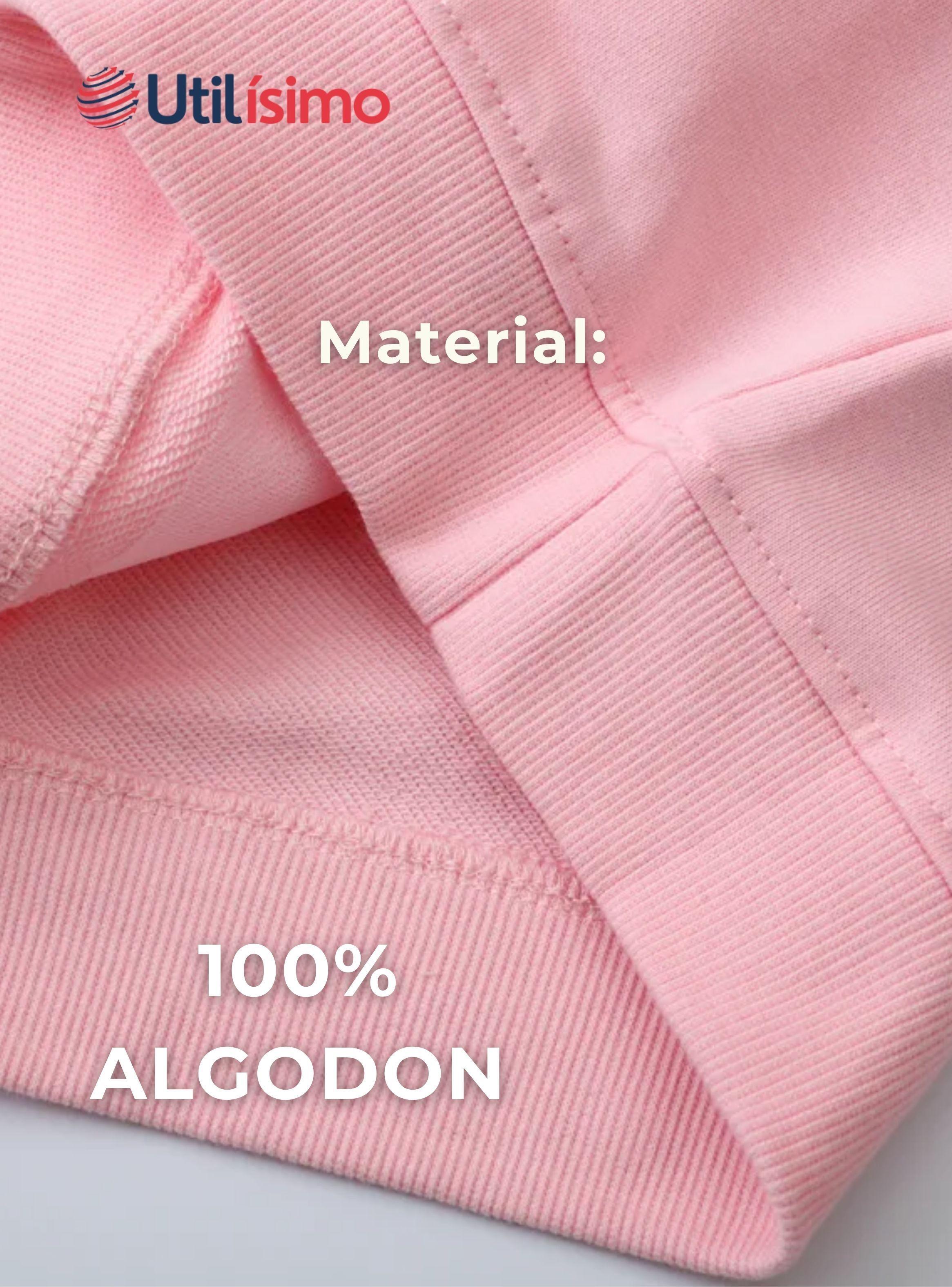 Polerón Algodón Cuello Redondo Niña Rosado Conejito-4