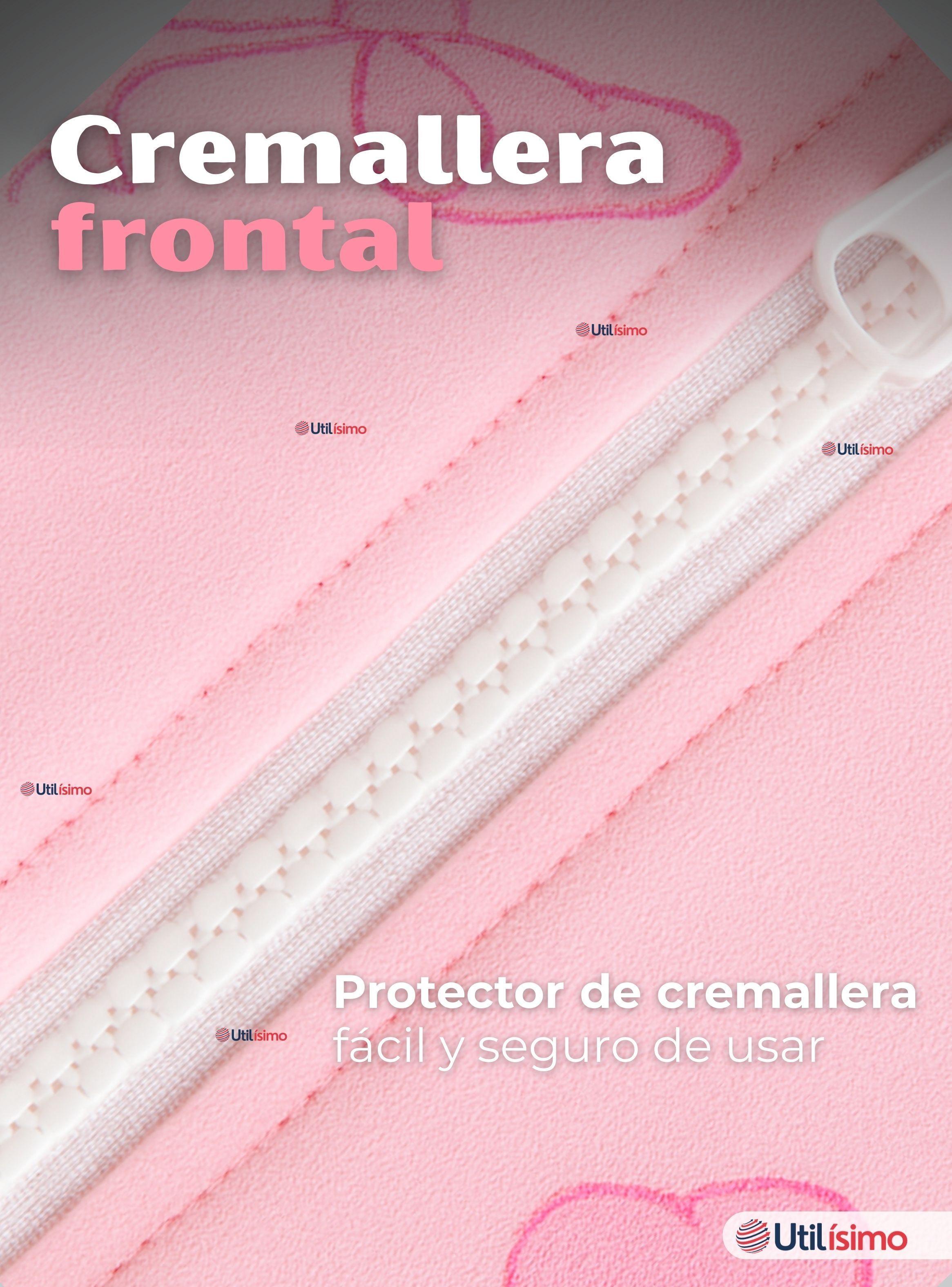 Traje de Baño Enterito Manga Larga Con Gorro 2 Piezas Niña de 9 a 36 Meses Rosado Cereza-4