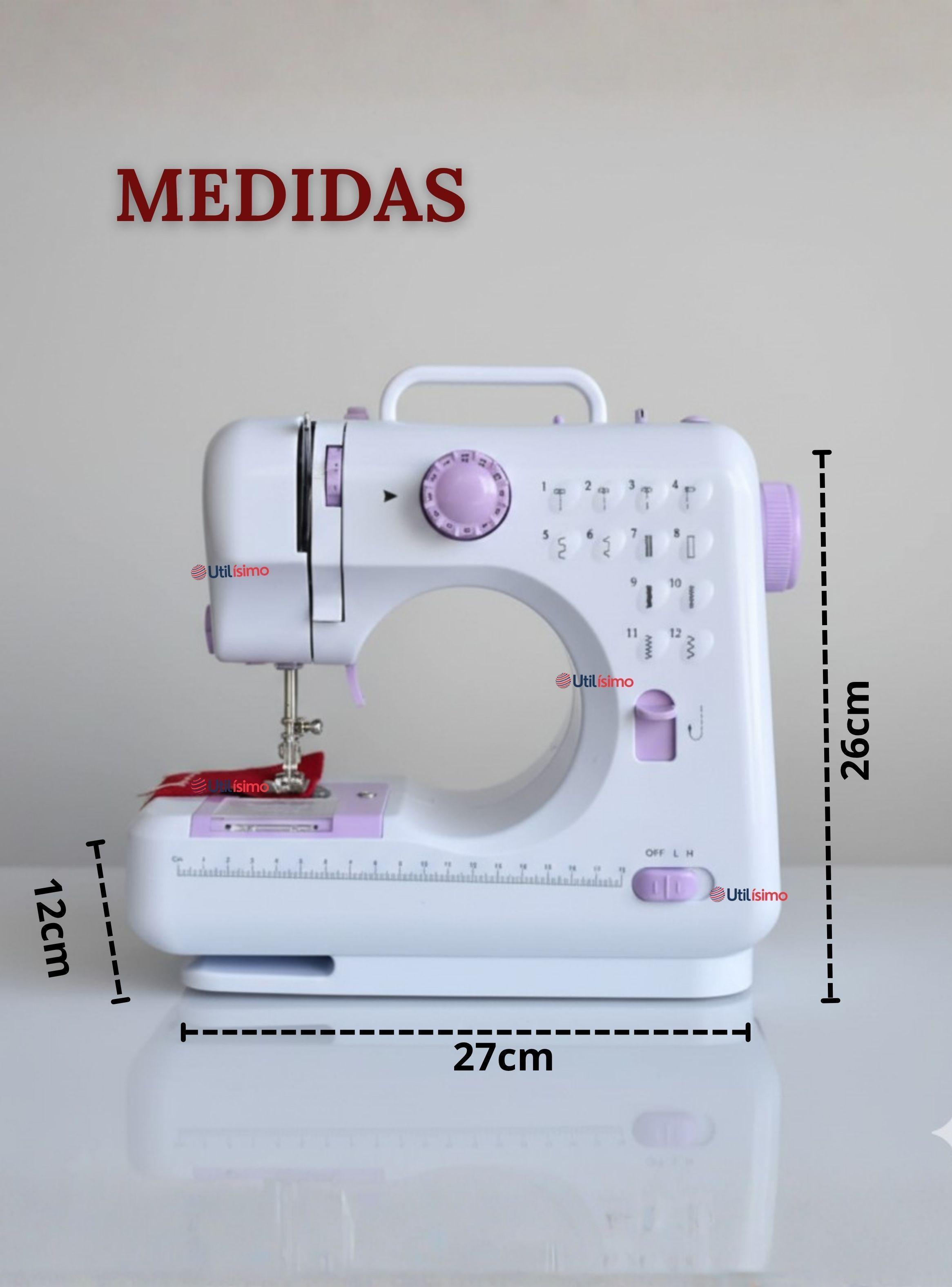 Mini Máquina De Coser Multifuncional Portátil Blanca-4