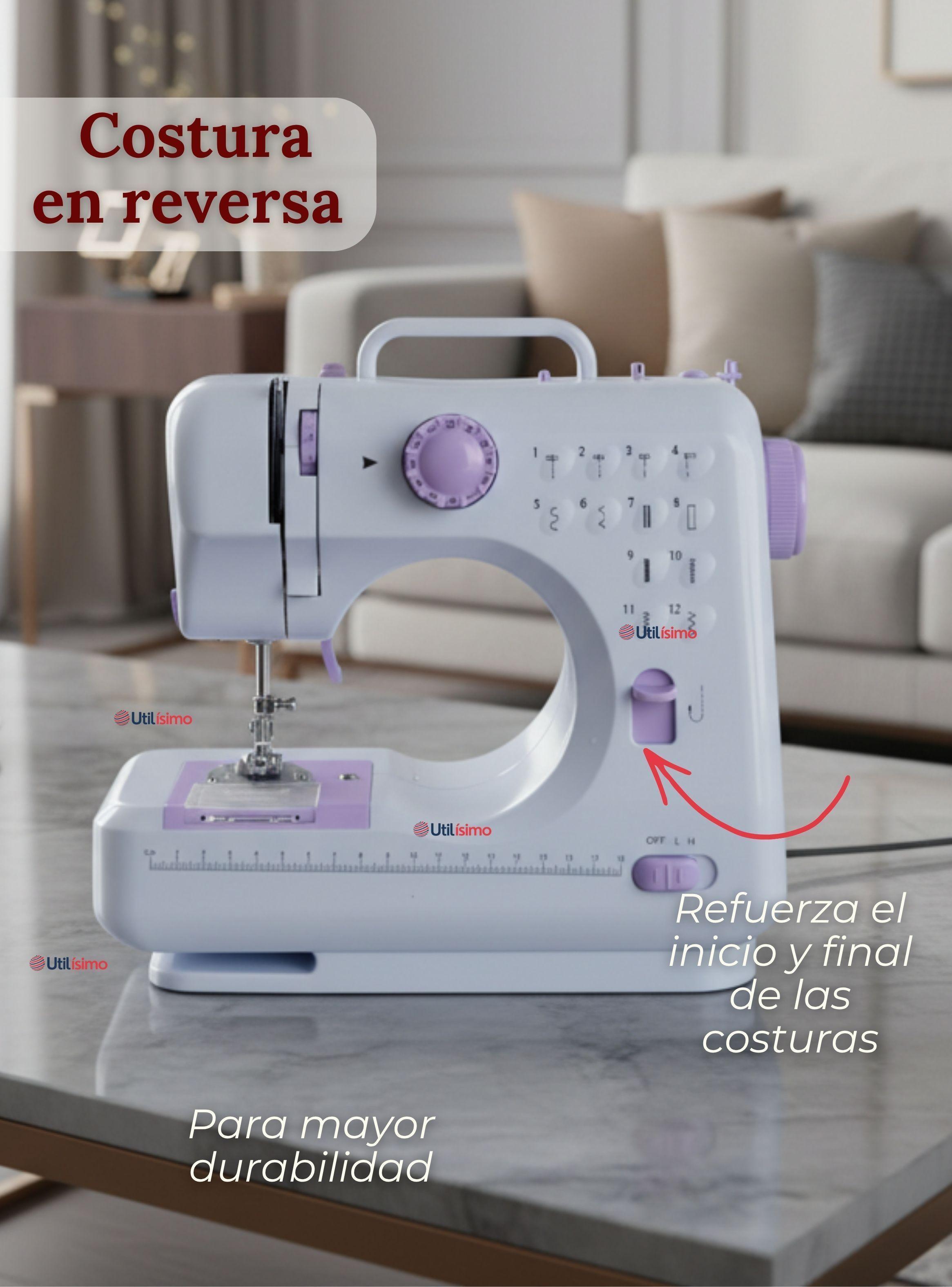 Mini Máquina De Coser Multifuncional Portátil Blanca-6