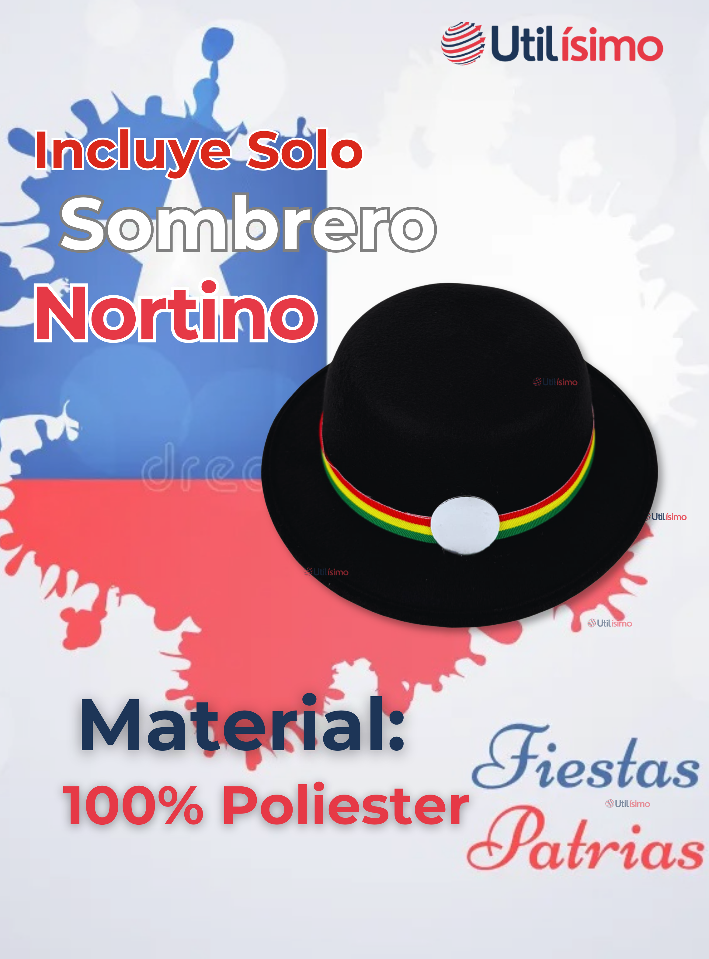 Sombrero Nortino Niña Negro Fiestas Patrias Baile Nortino-2