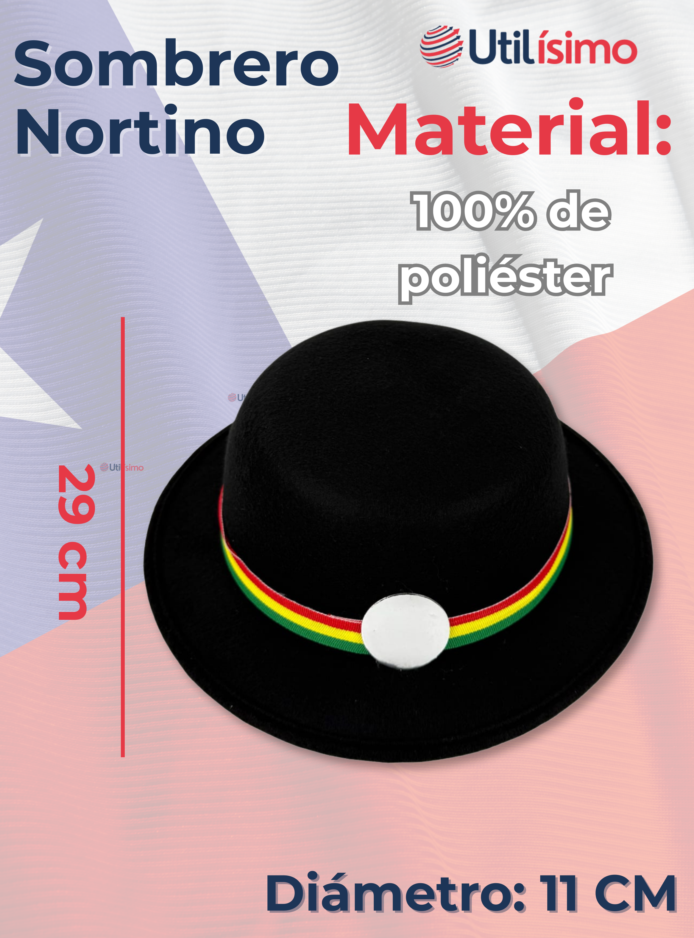 Sombrero Nortino Niña Negro Fiestas Patrias Baile Nortino-3