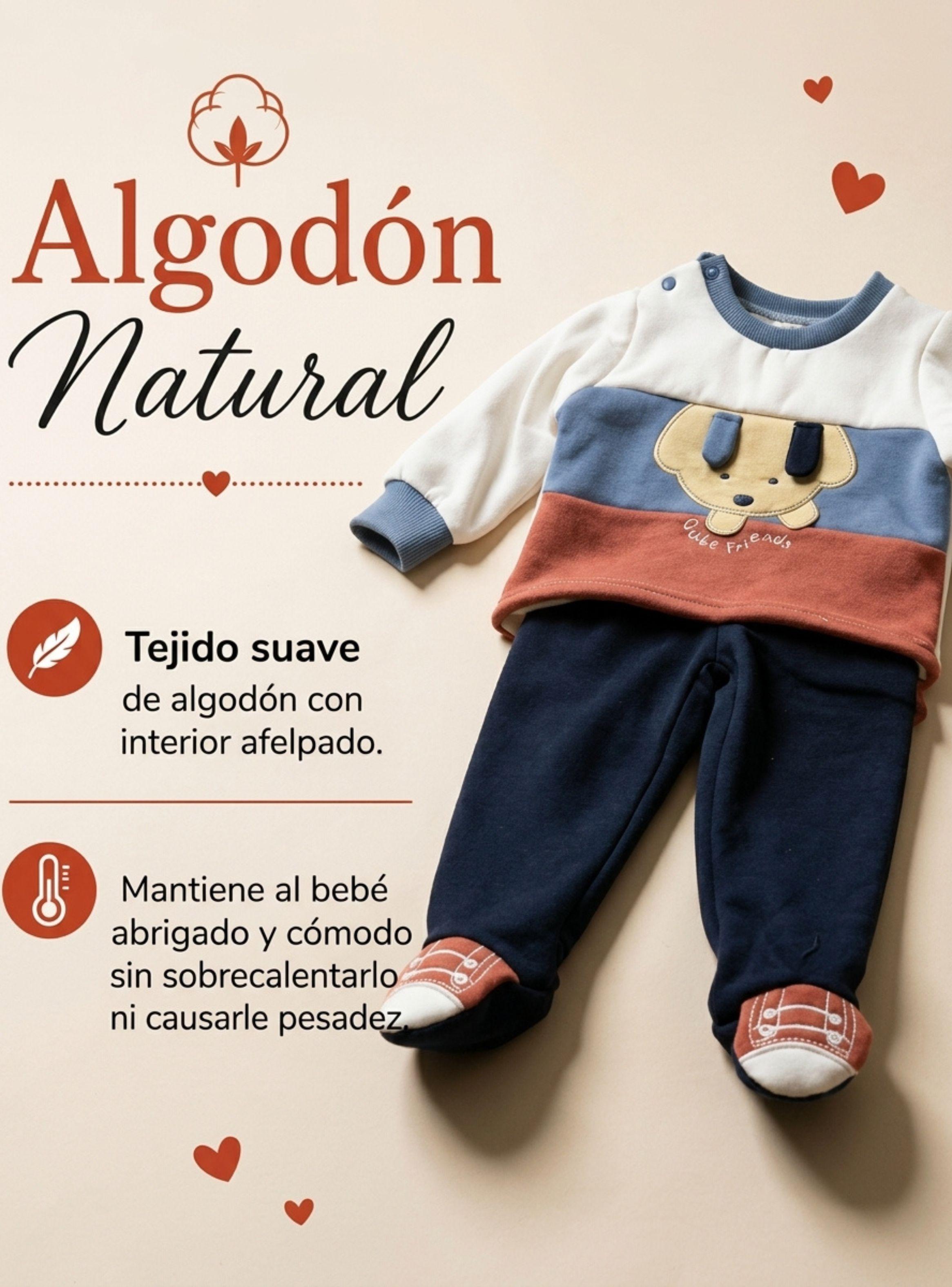 Conjunto 2 Piezas 100% de Algodón Tedmimak Niño Cute Baby-5