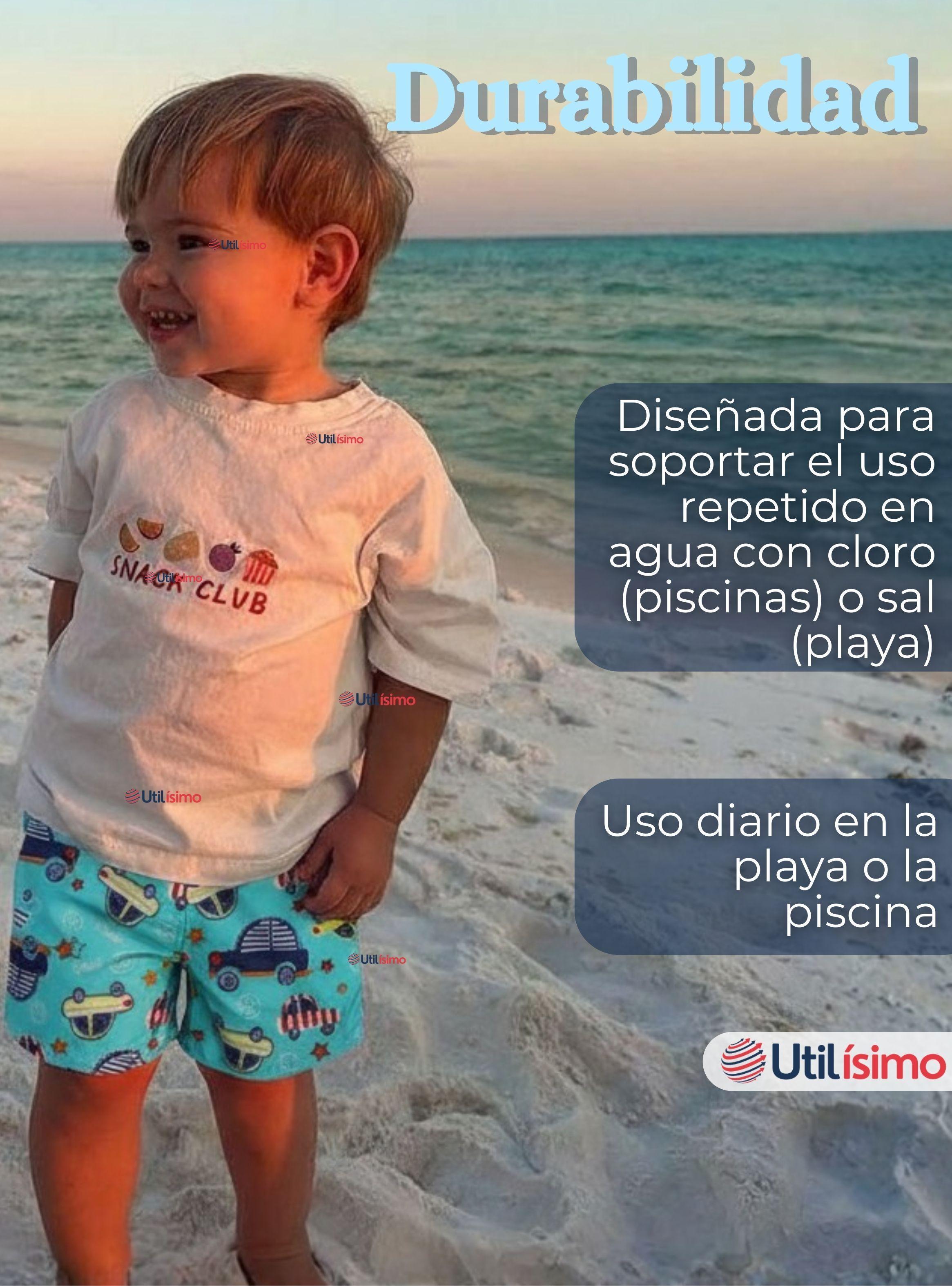 Short De Playa Para Niños Traje Baño Pantalón Corto Diseños Surtidos-7