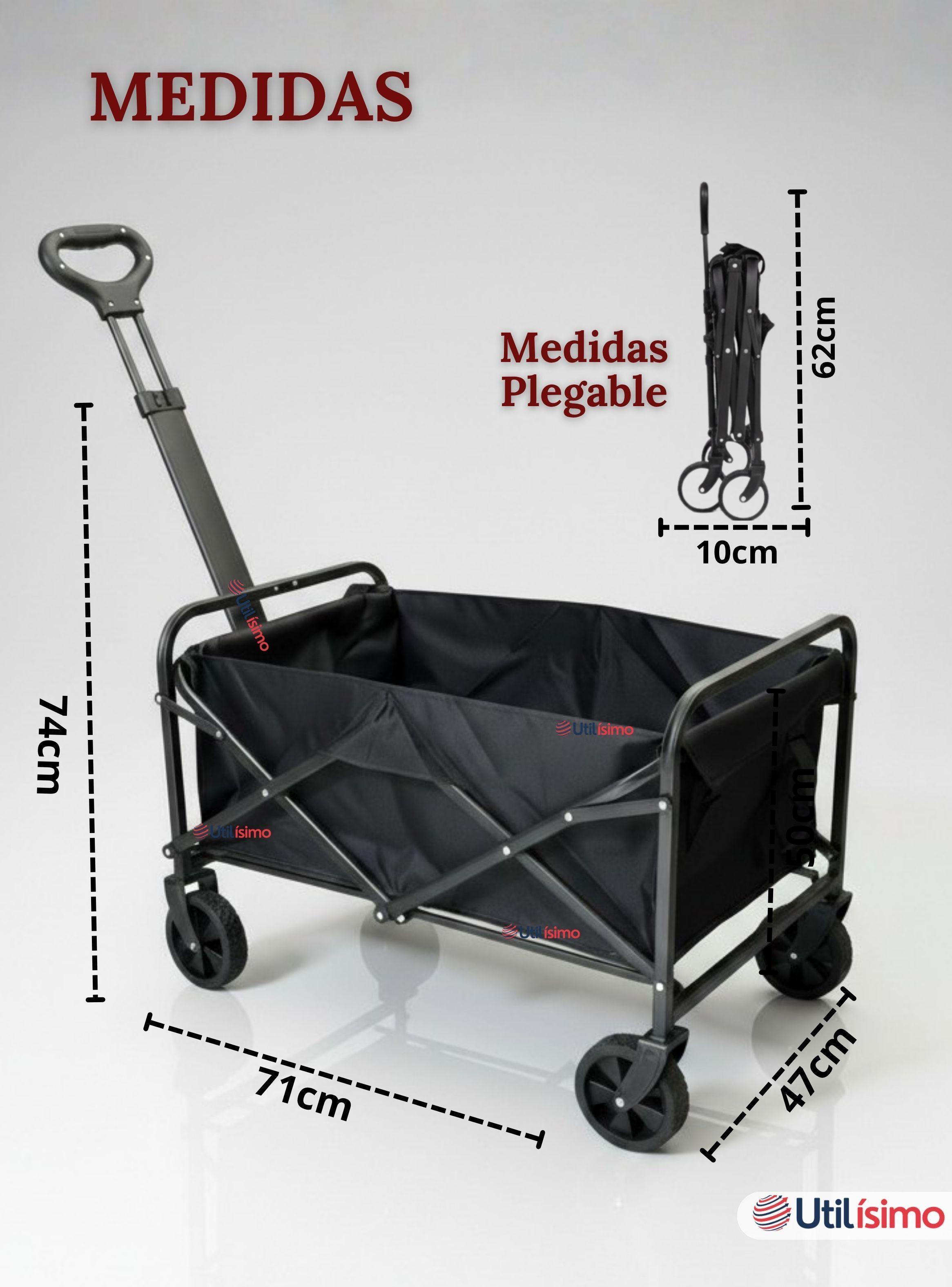 Carrito Compras Plegable Organizador Ideal Para Camping Capacidad 100Kg-1