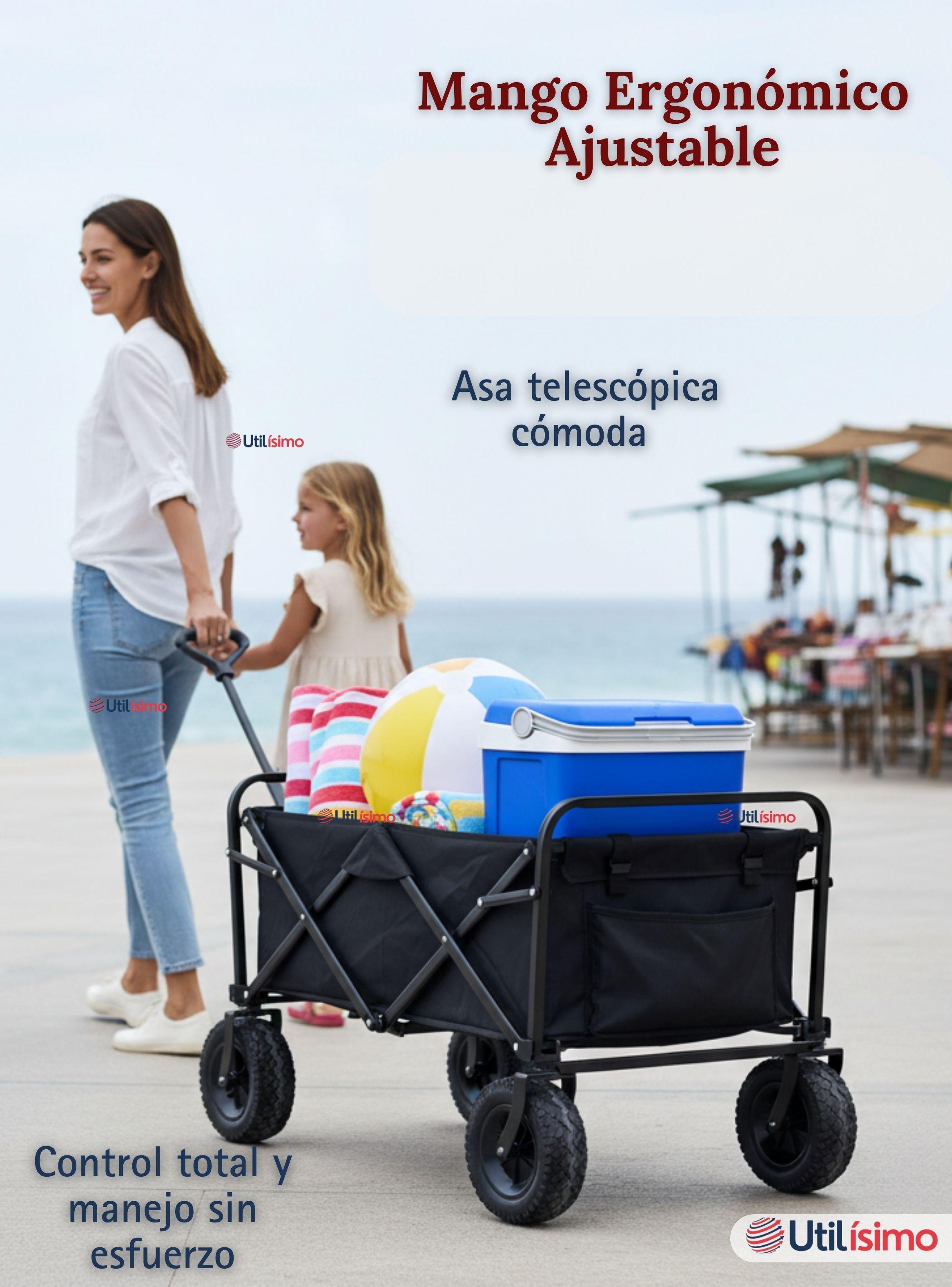 Carrito Compras Plegable Organizador Ideal Para Camping Capacidad 100Kg-5