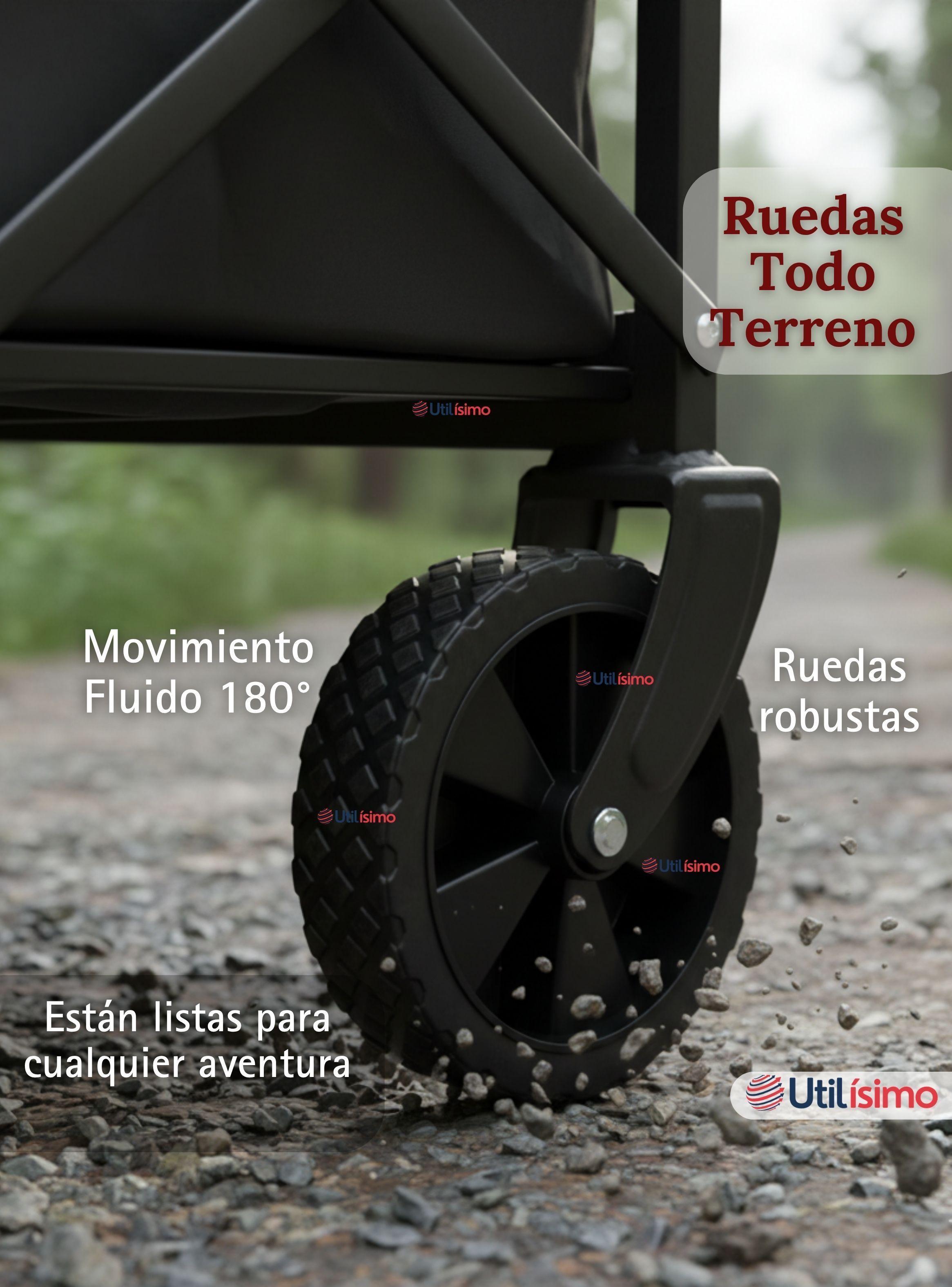 Carrito Compras Plegable Organizador Ideal Para Camping Capacidad 100Kg-3