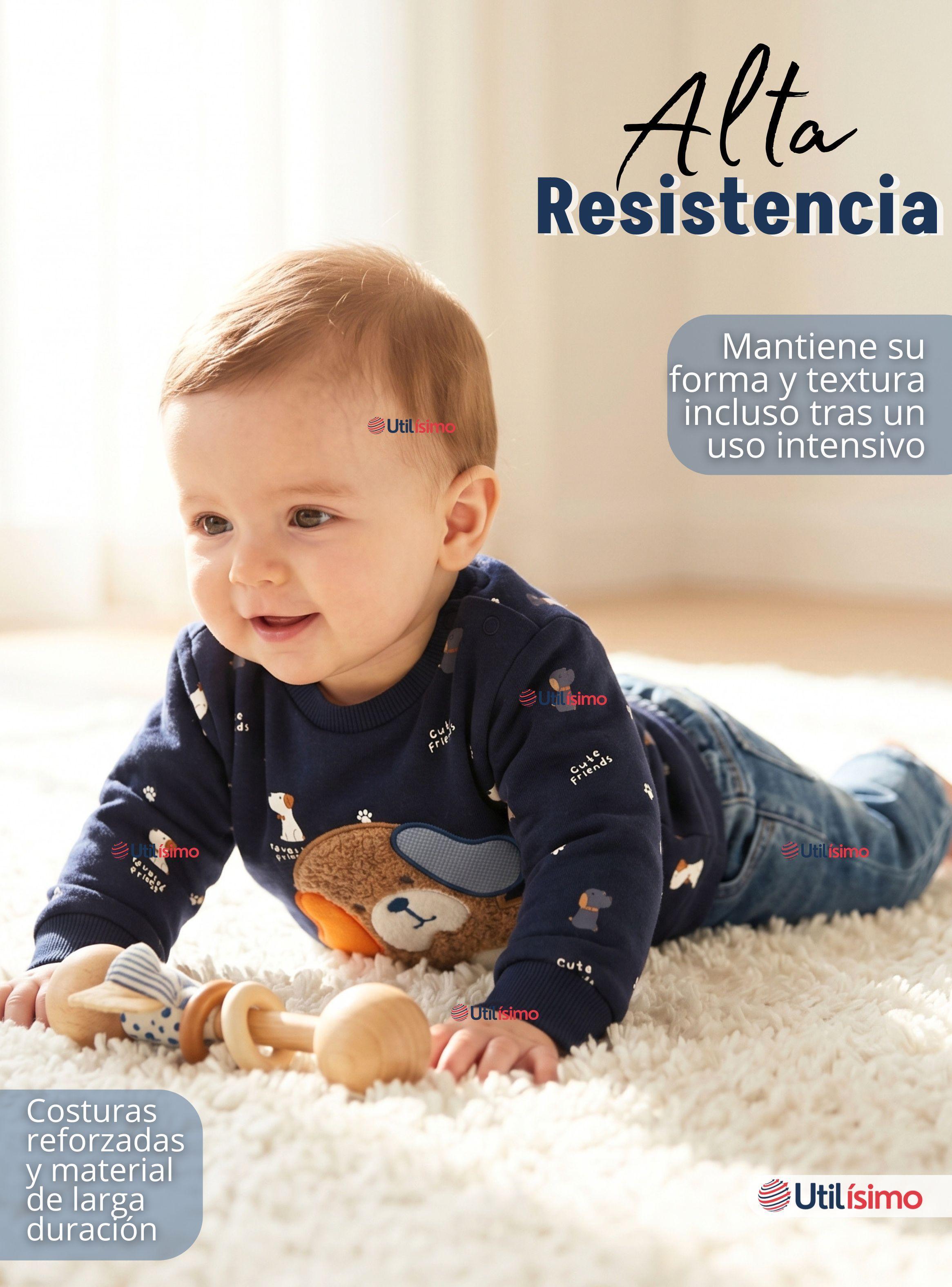 Conjunto 2 Piezas Buzo Pantalón Y Polerón Azul Bebé Niños-7