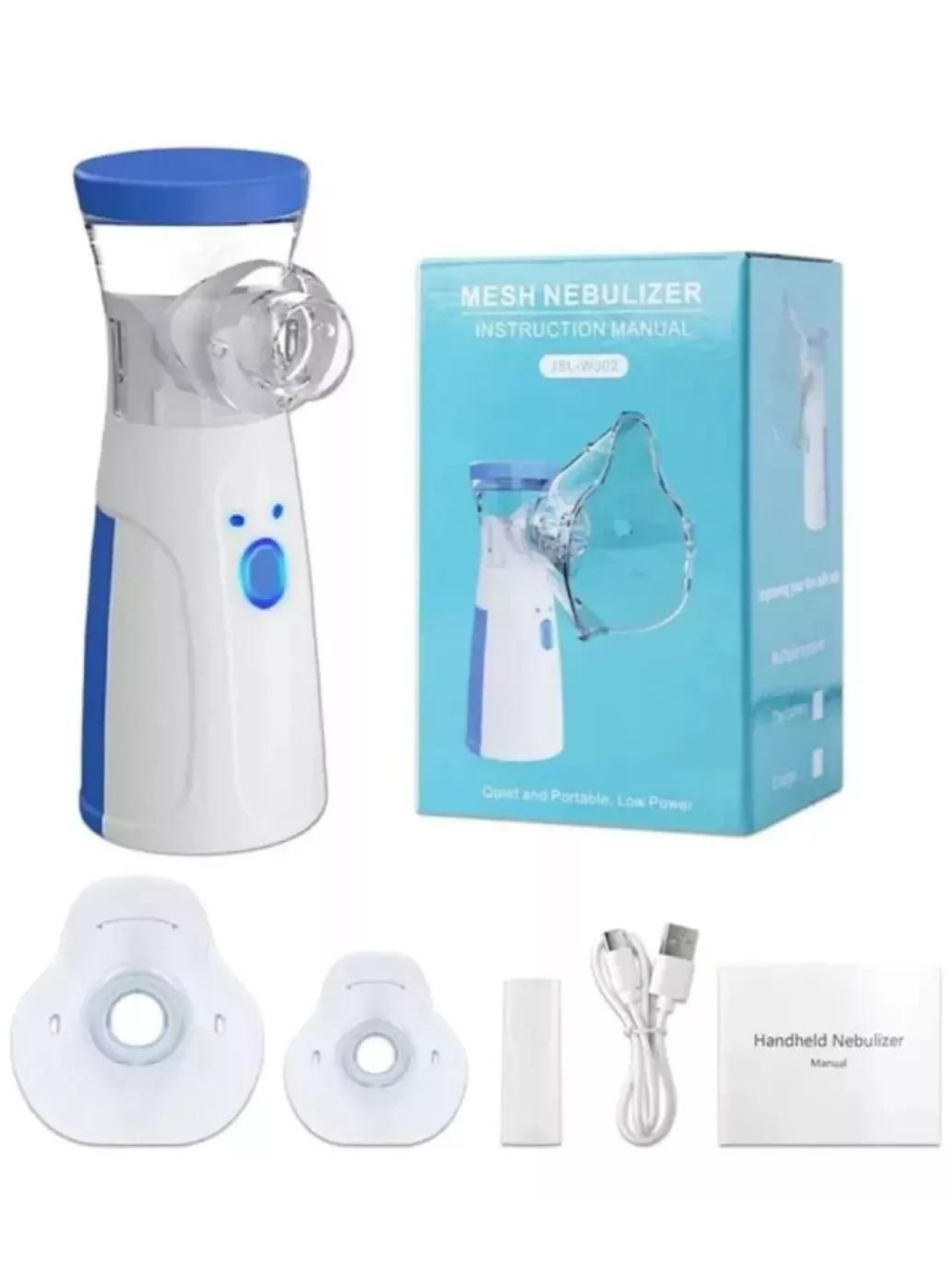 Nebulizador Inhalador Portátil Recargable USB Niño Adulto-5