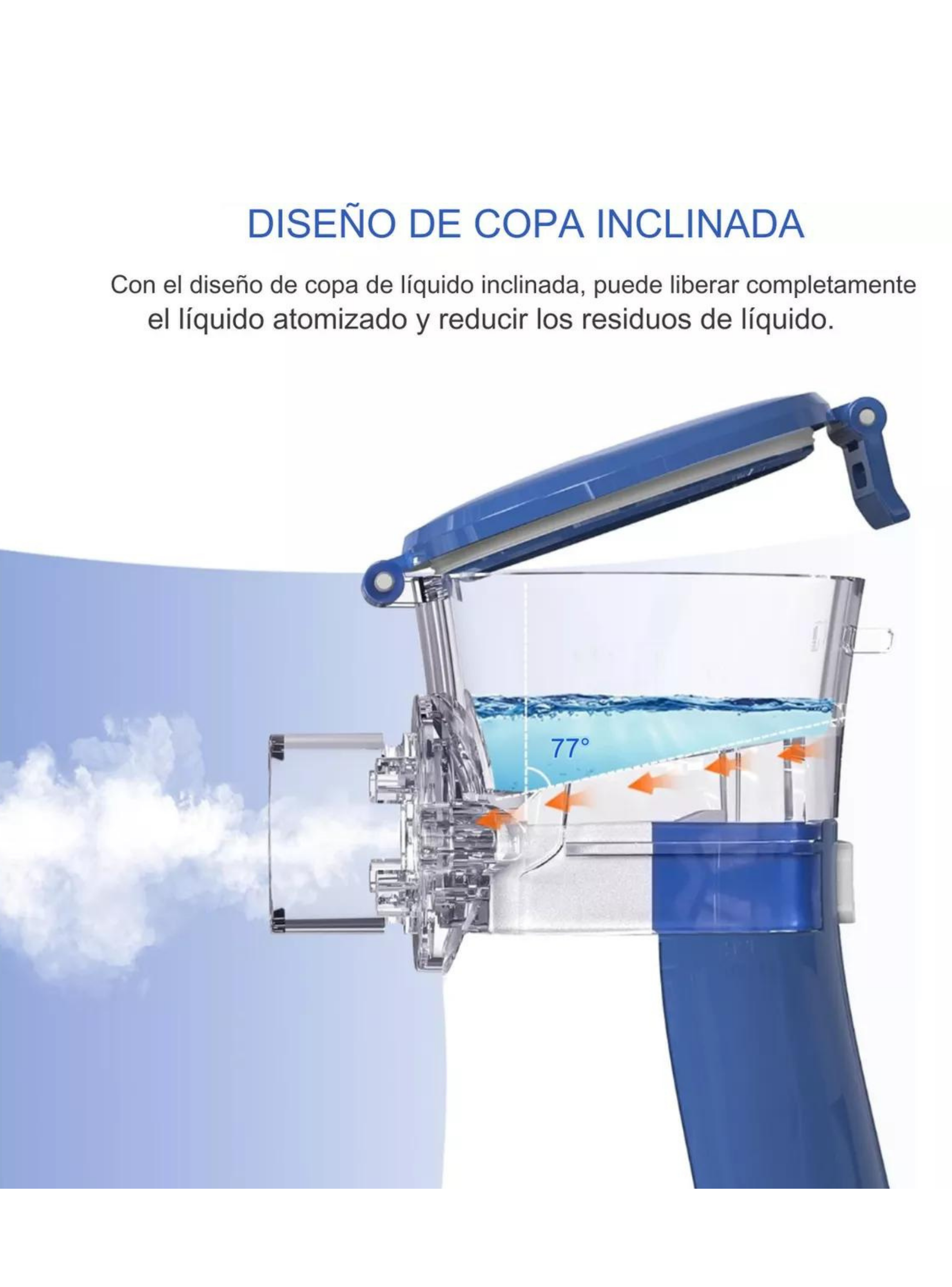 Nebulizador Inhalador Portátil Recargable USB Niño Adulto-7