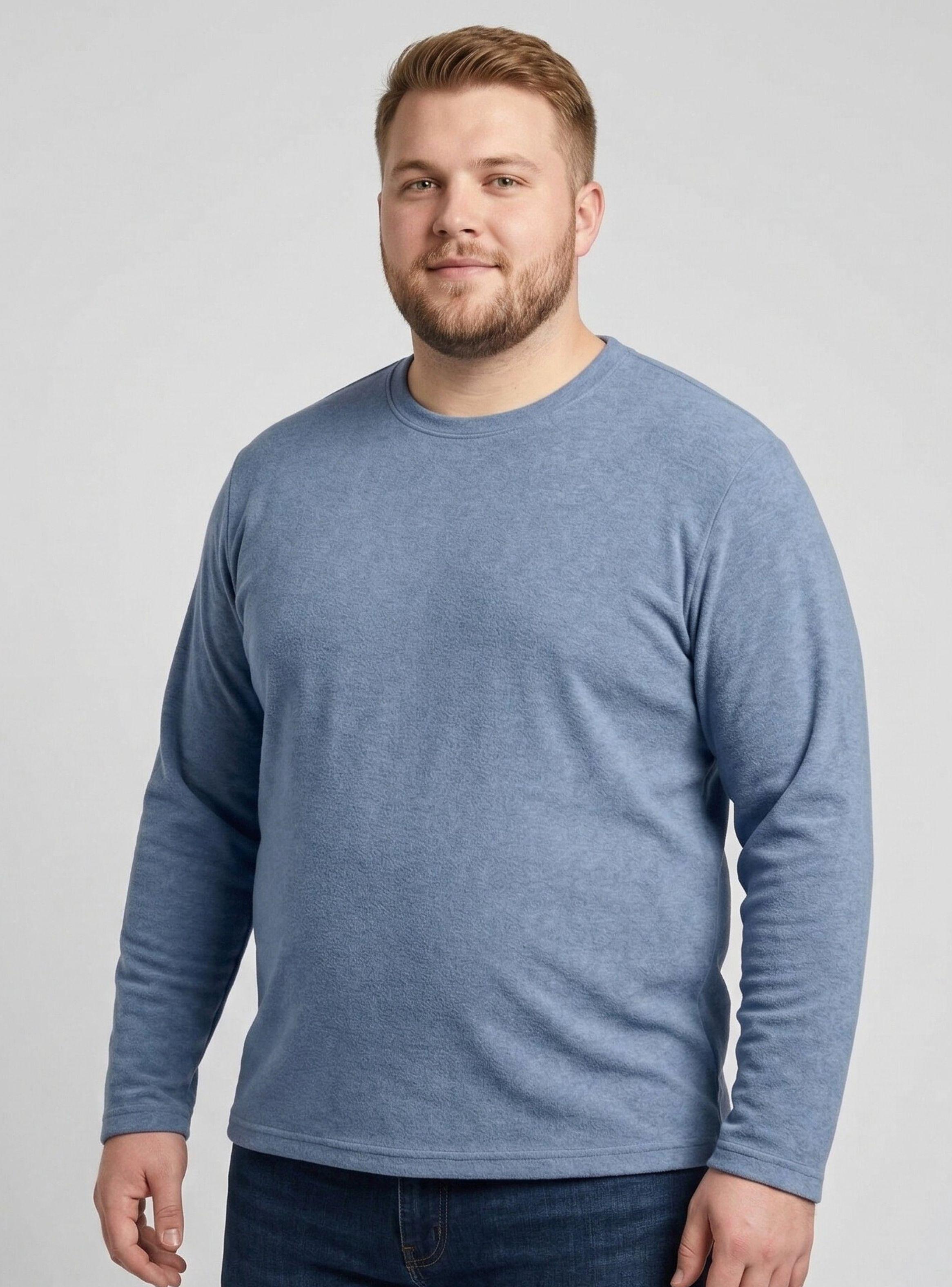 Camiseta Polera Bambú Primera Capa Cuello Redondo Manga Larga Colores Surtidos-0